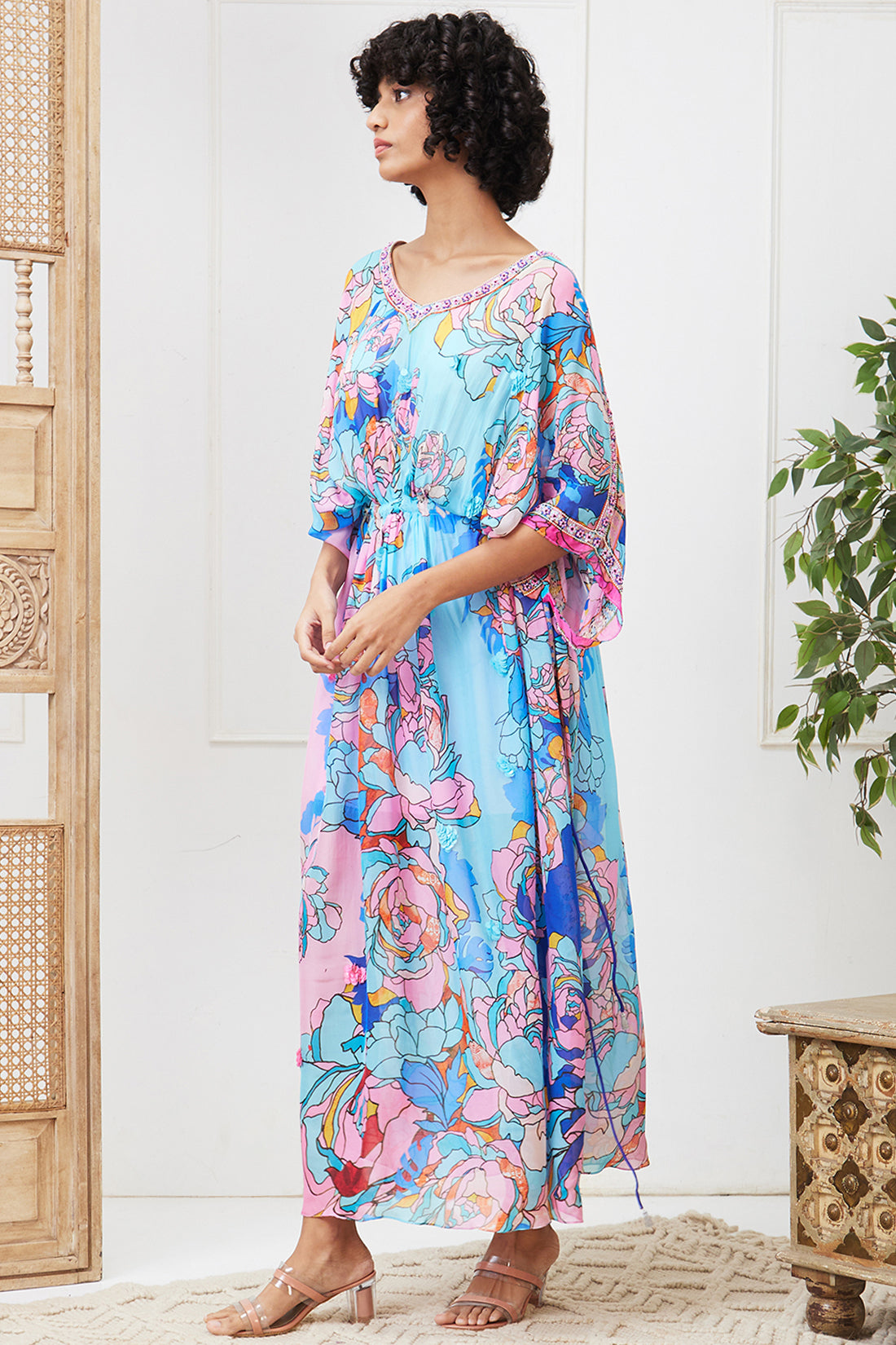 ZAYNAB EMBROIDERED MAXI DRESS