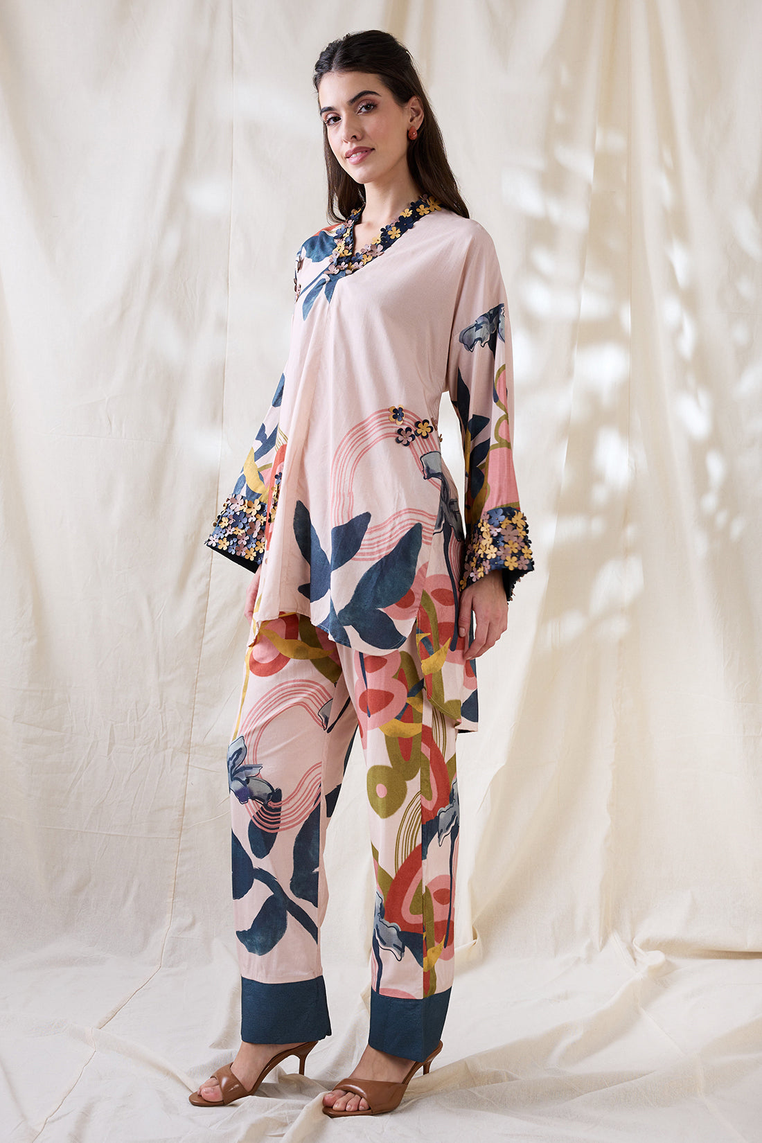 FLORA EMBELLISHED KURTA SET