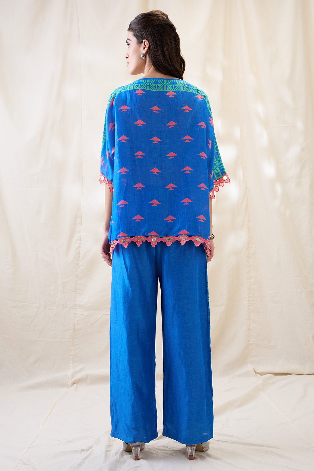 KITCHRA APPLIQUED KIMONO CO-ORD SET
