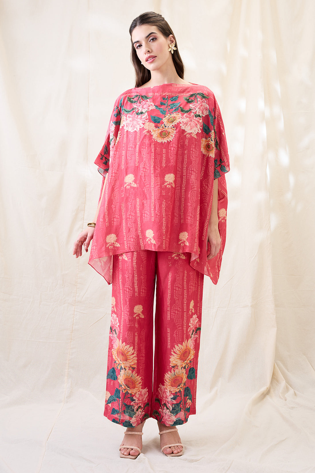 RAVYA EMBROIDERED KIMONO CO-ORD SET