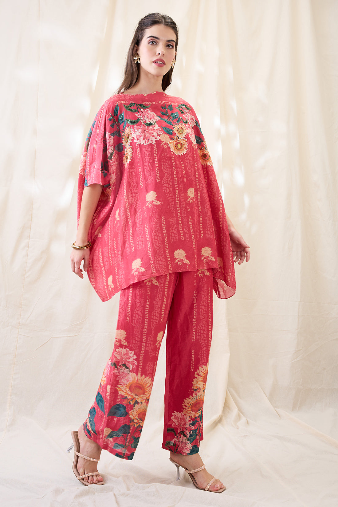 RAVYA EMBROIDERED KIMONO CO-ORD SET