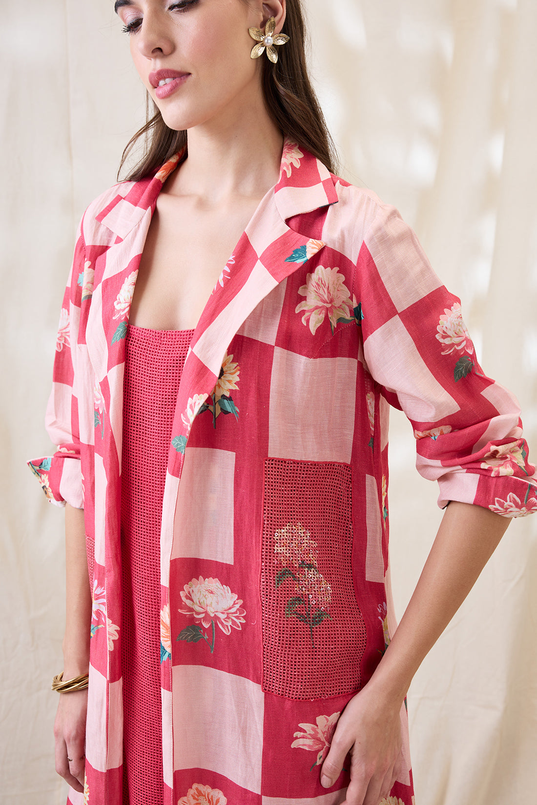 RAVYA DRESS WITH EMBELLISHED JACKET