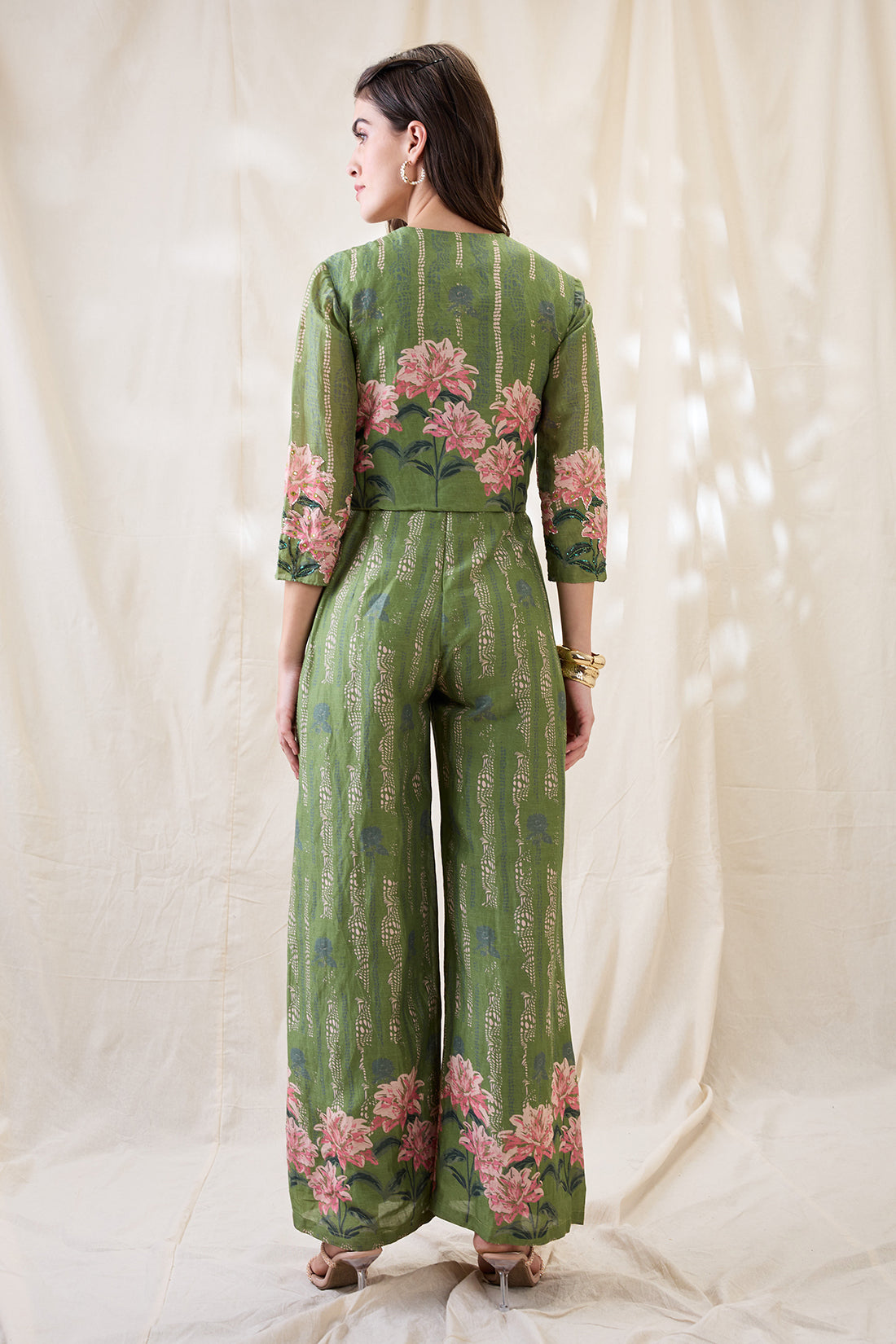 RAVYA EMBROIDERED JUMPSUIT SET