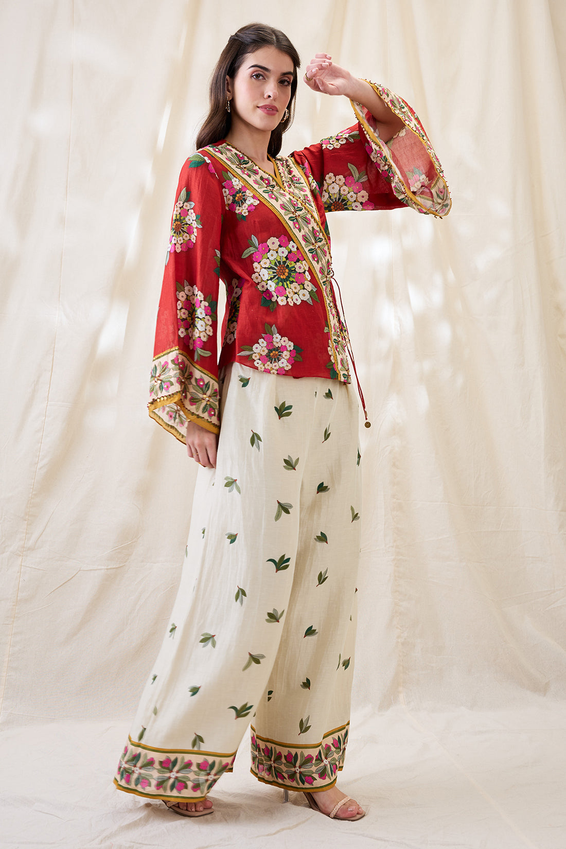GULZAAR EMBELLISHED ANGARKHA SET