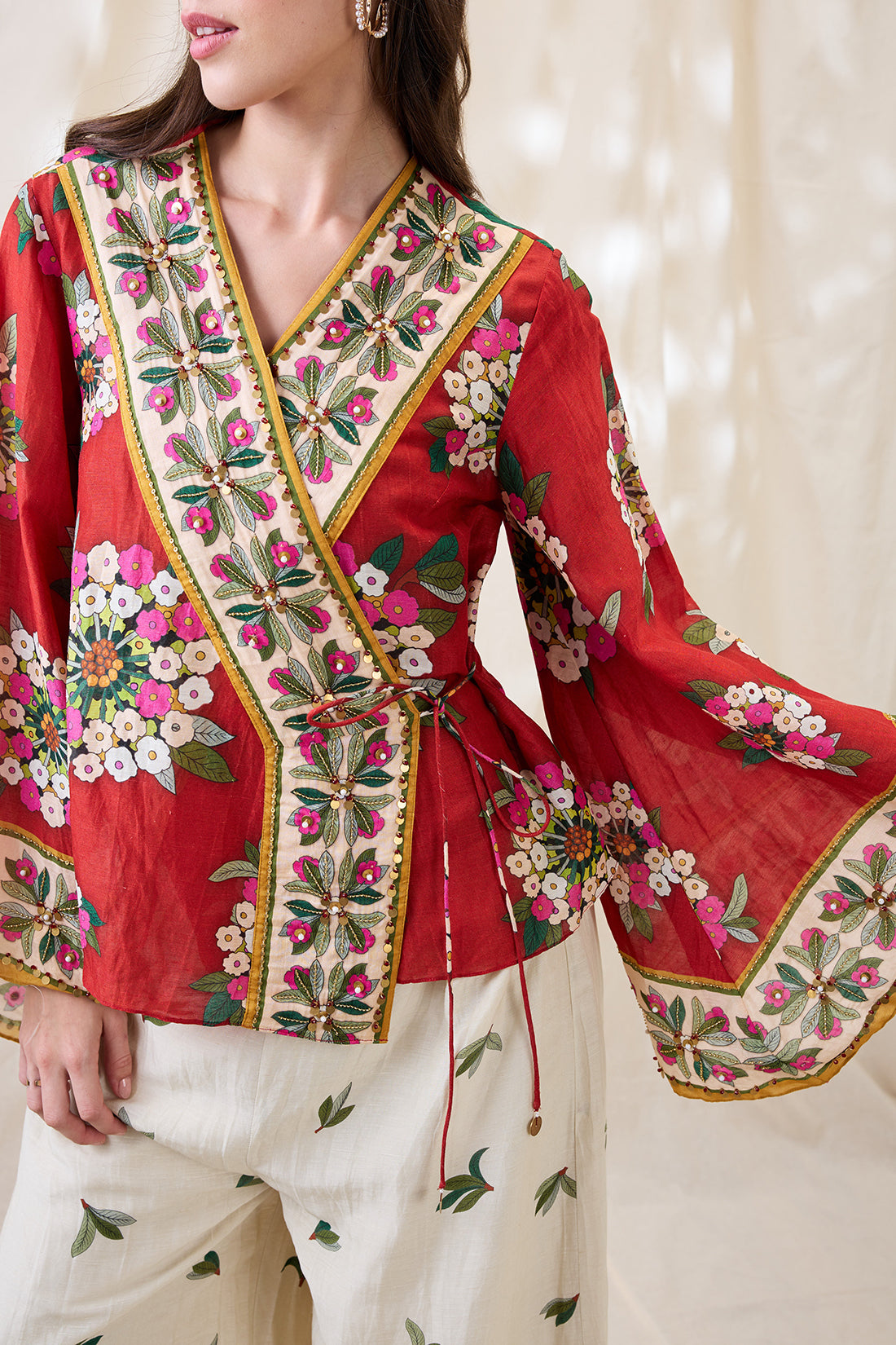 GULZAAR EMBELLISHED ANGARKHA SET