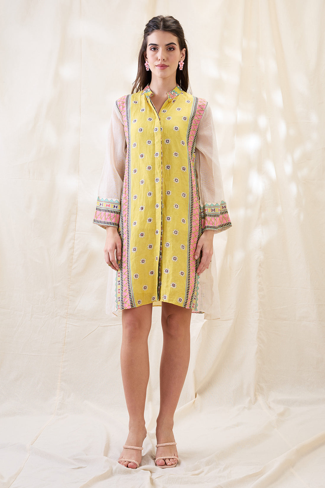 NOOMA EMBELLISHED A-LINE DRESS