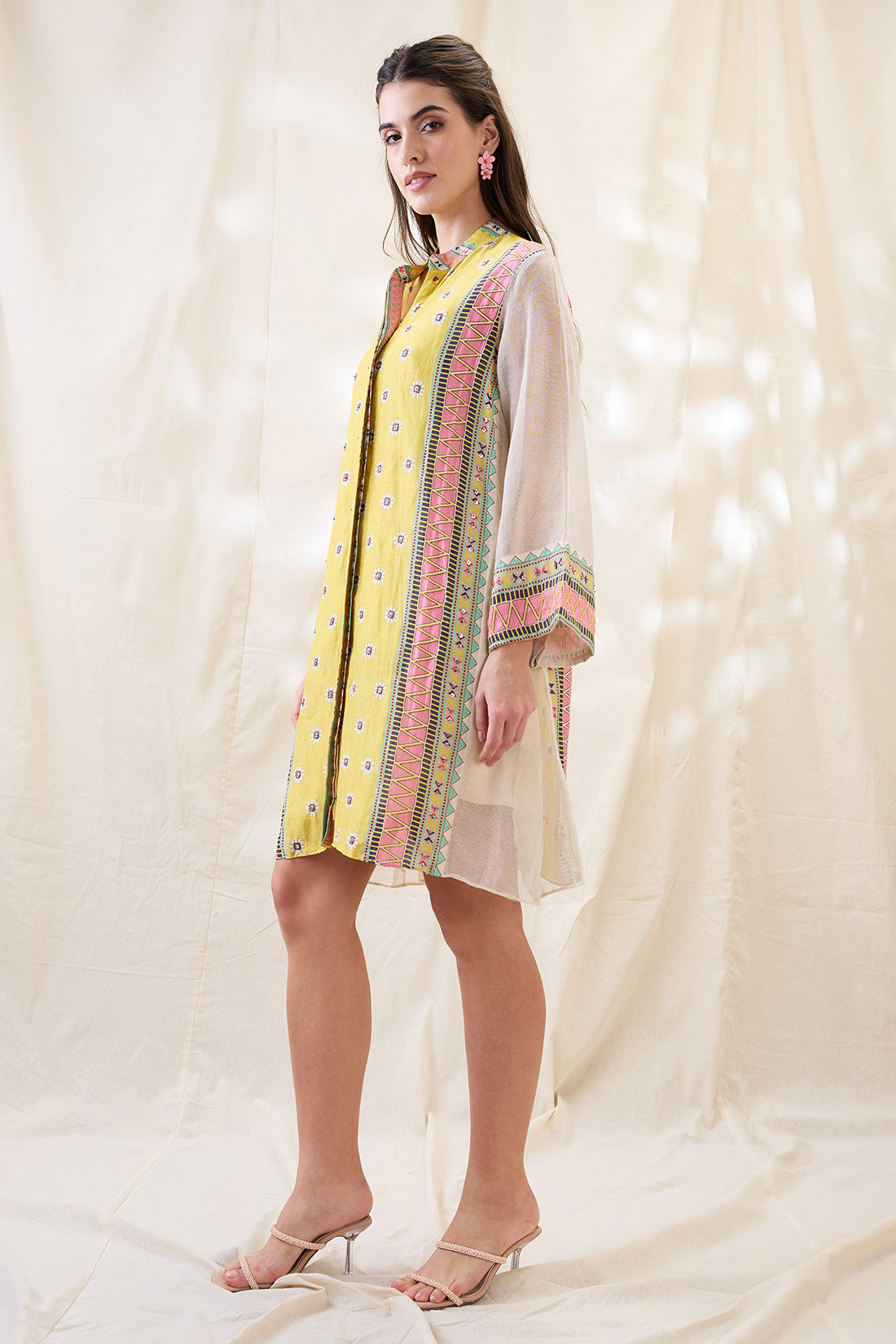 NOOMA EMBELLISHED A-LINE DRESS