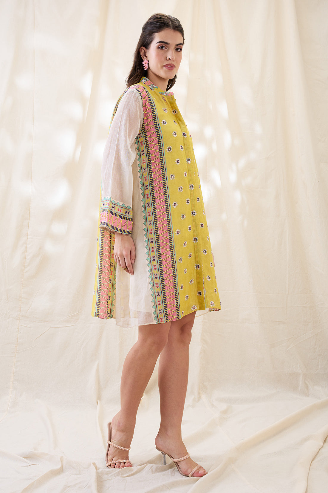 NOOMA EMBELLISHED A-LINE DRESS