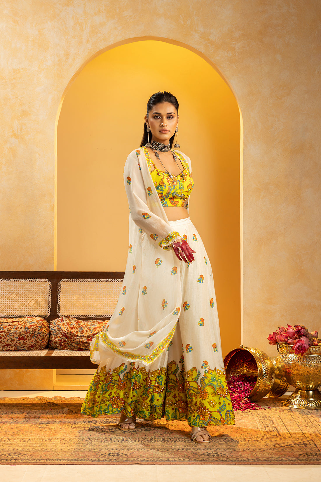 RANGTARA EMBELLISHED PANT SET WITH JACKET