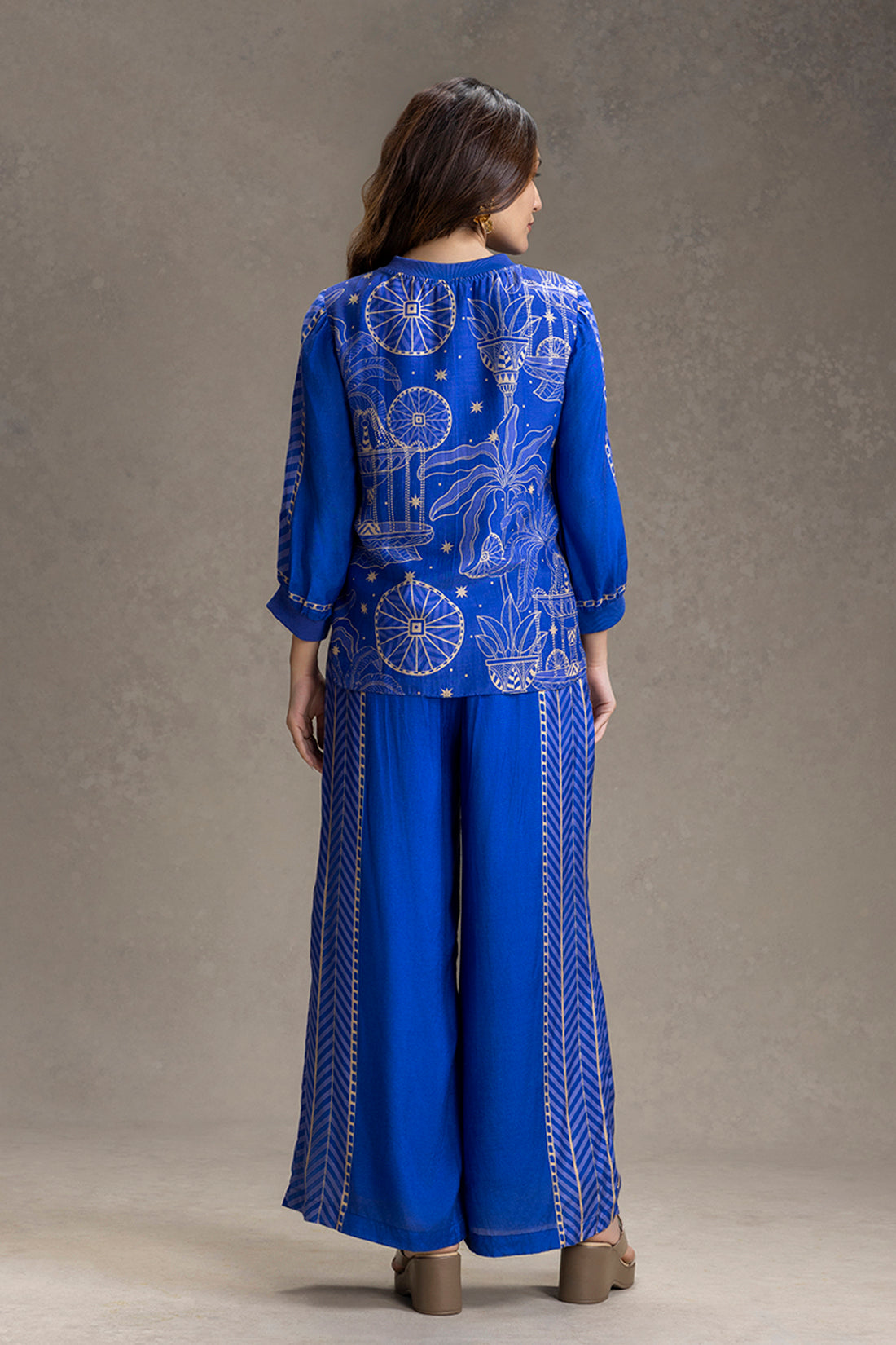 KYOMI PRINTED VACATION CO-ORD SET