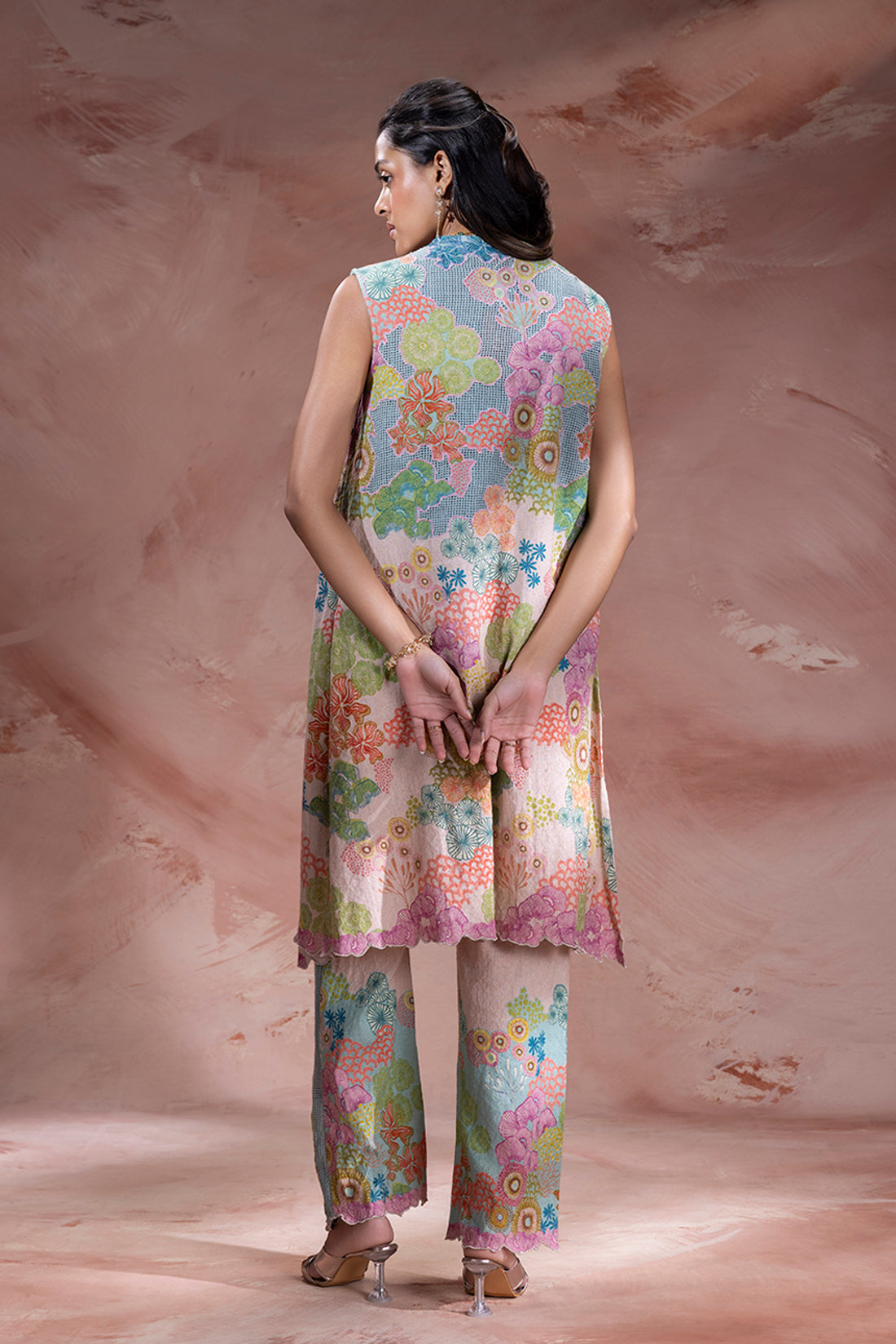 KAIRA EMBELLISHED JACKET AND PANTS SET