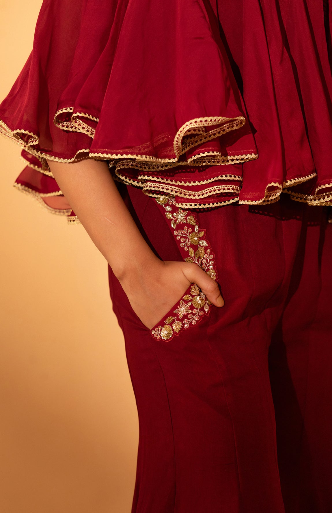 MAROON JUMPSUIT