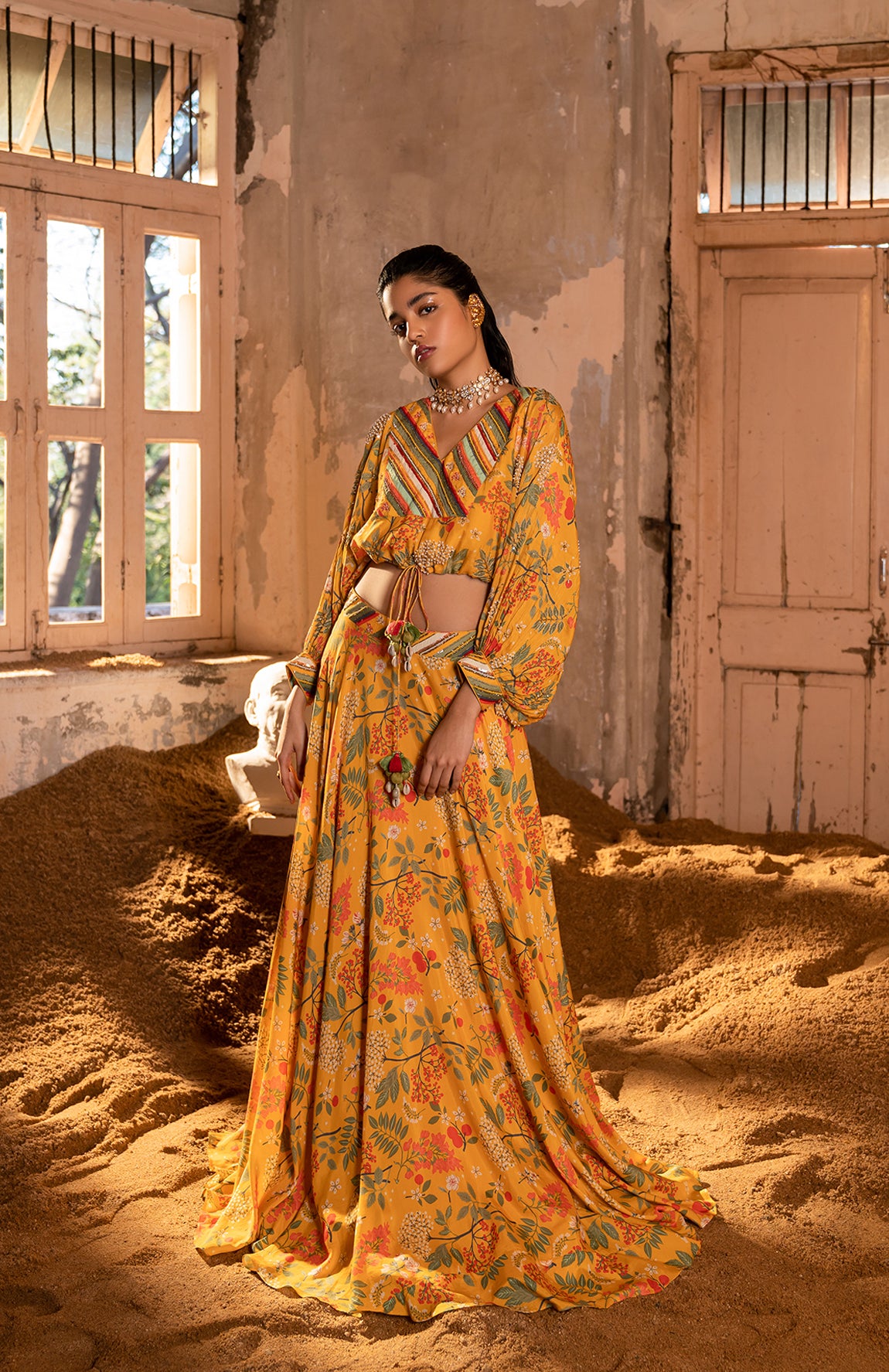 MARIGOLD YELLOW SKIRT SET