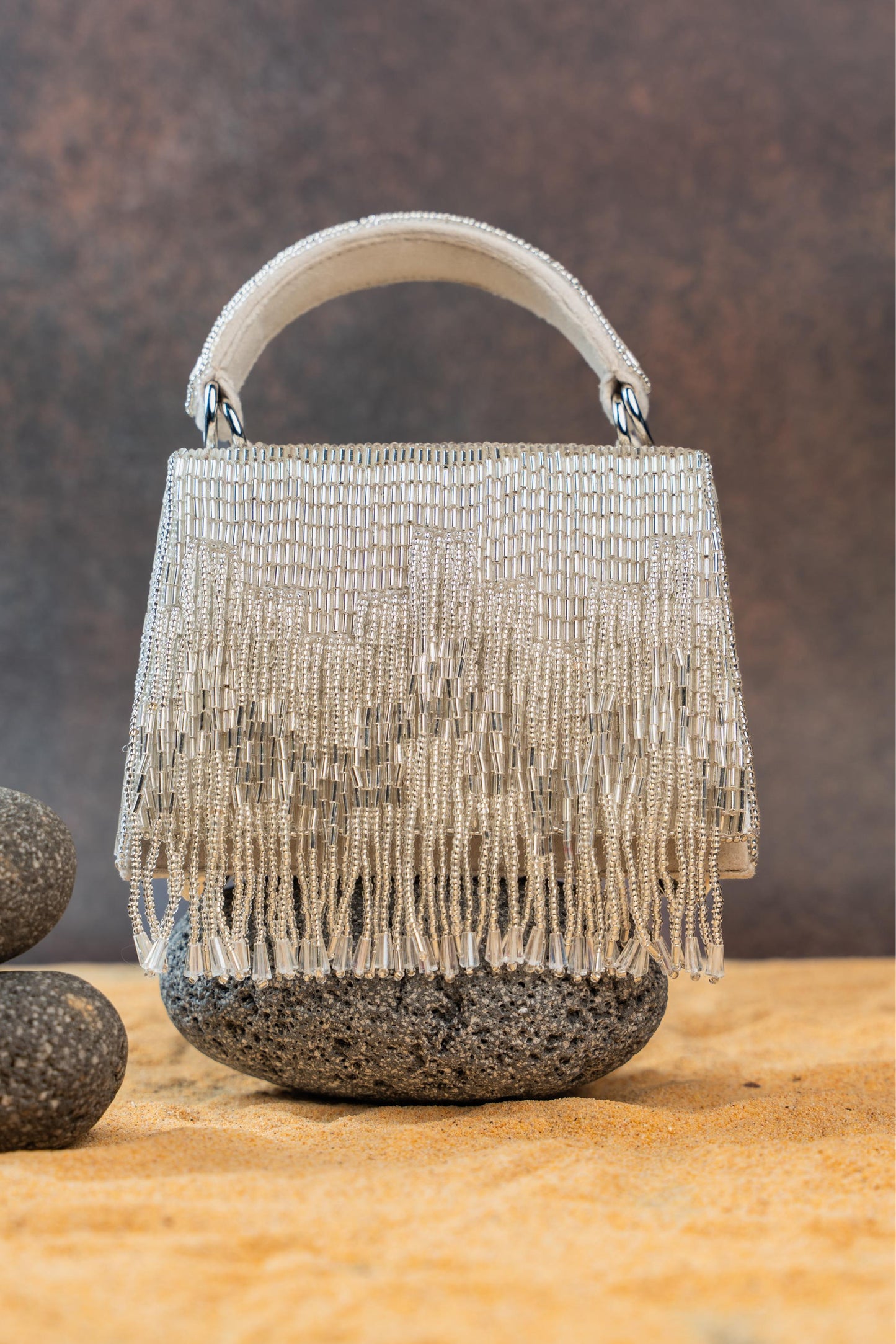 SALLI EN VIE MINI KASSE TASSEL SILVER