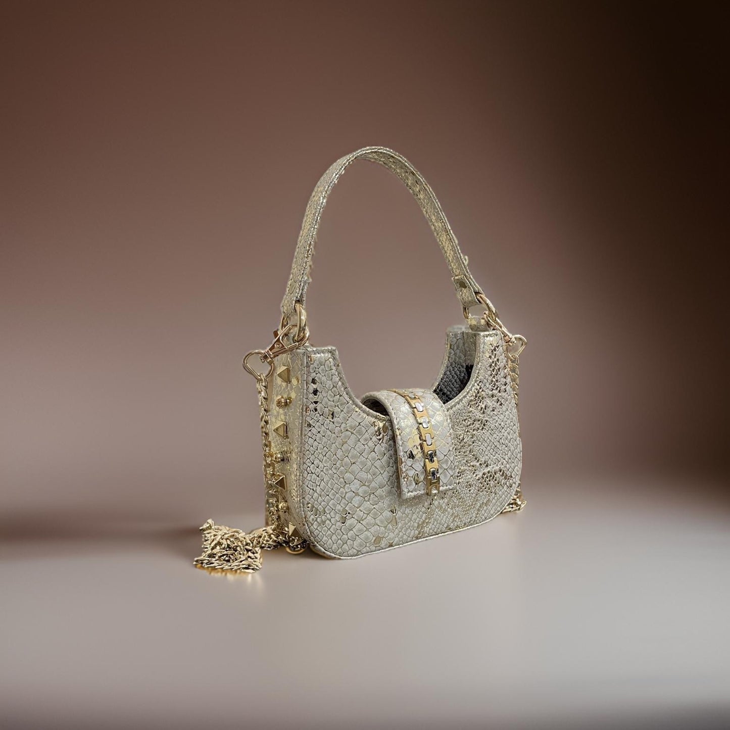 OFF WHITE SEMI CIRCLE BAG