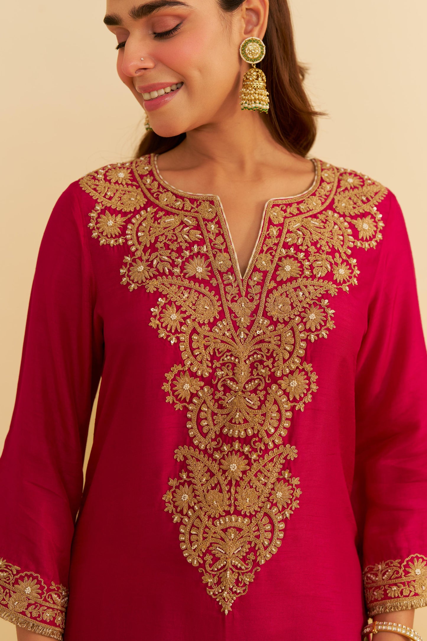 HIBA - LONG KAFTAN WITH SALWAR AND DUPATTA