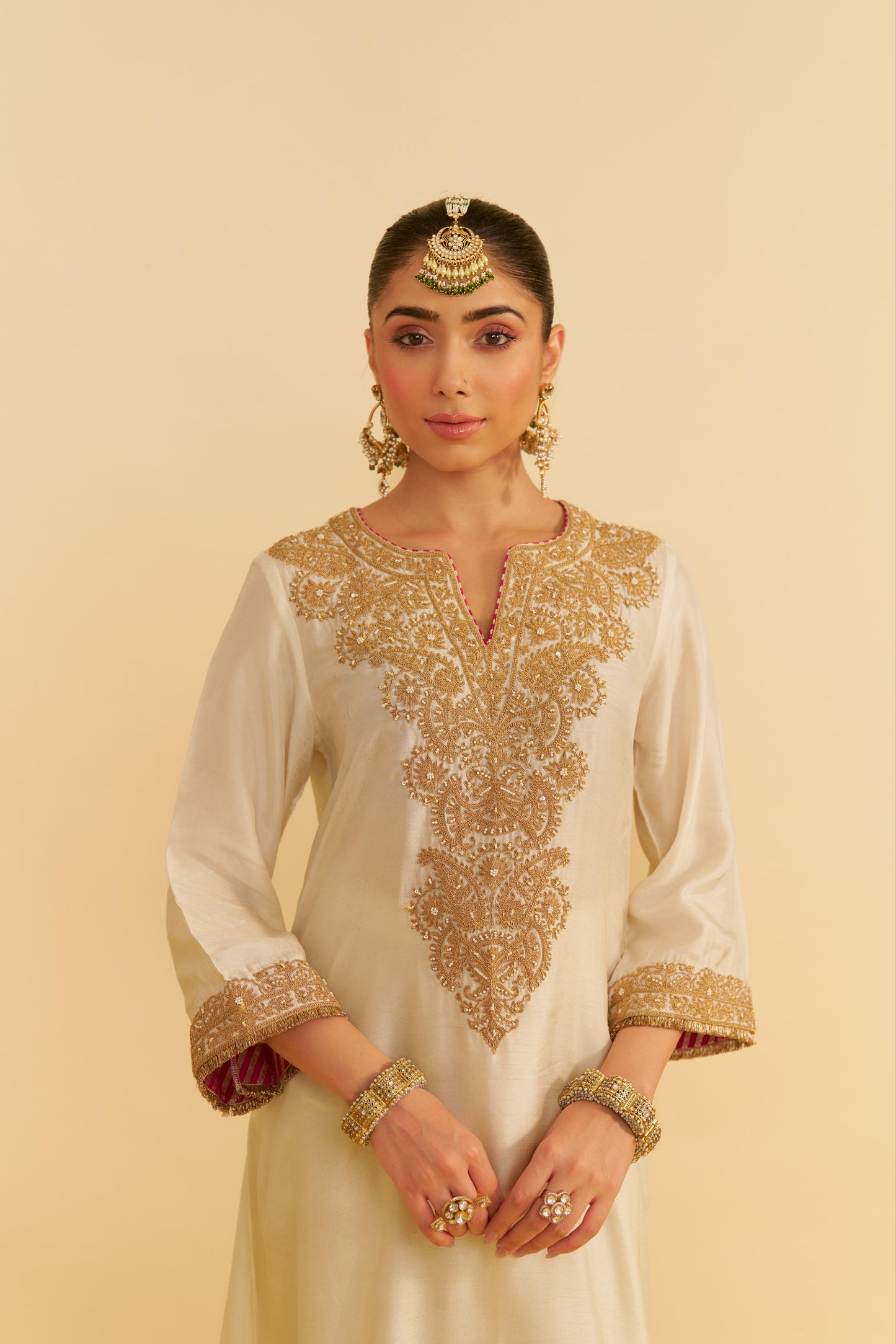 HIBA - LONG KAFTAN WITH SALWAR AND DUPATTA