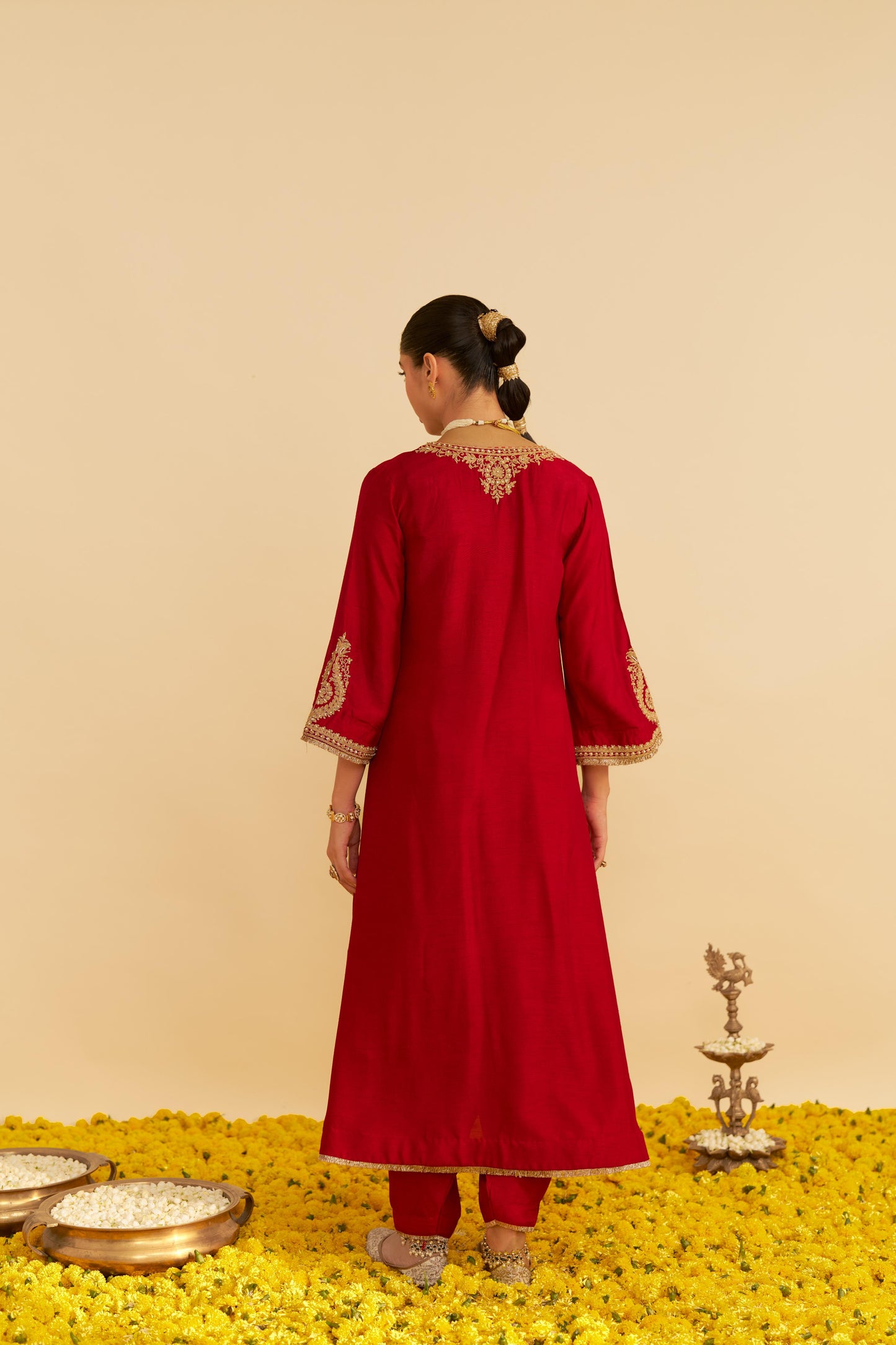 HAAYAT - LONG KAFTAN WITH SALWAR AND DUPATTA