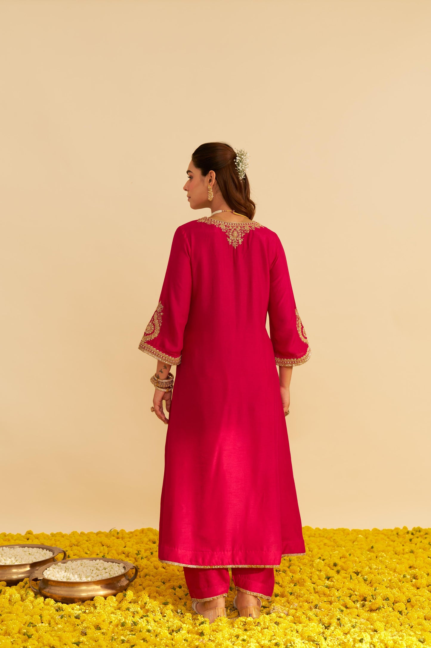 HAAYAT - LONG KAFTAN WITH SALWAR AND DUPATTA
