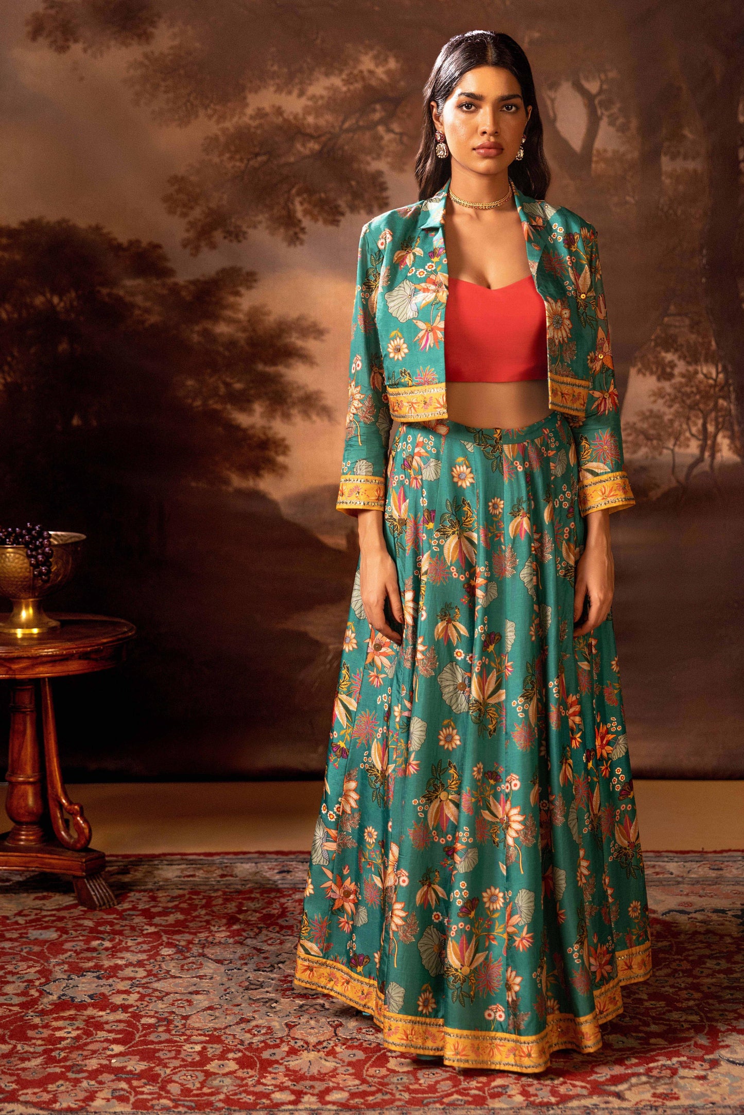 AARANI EMBROIDERED LEHENGA SET