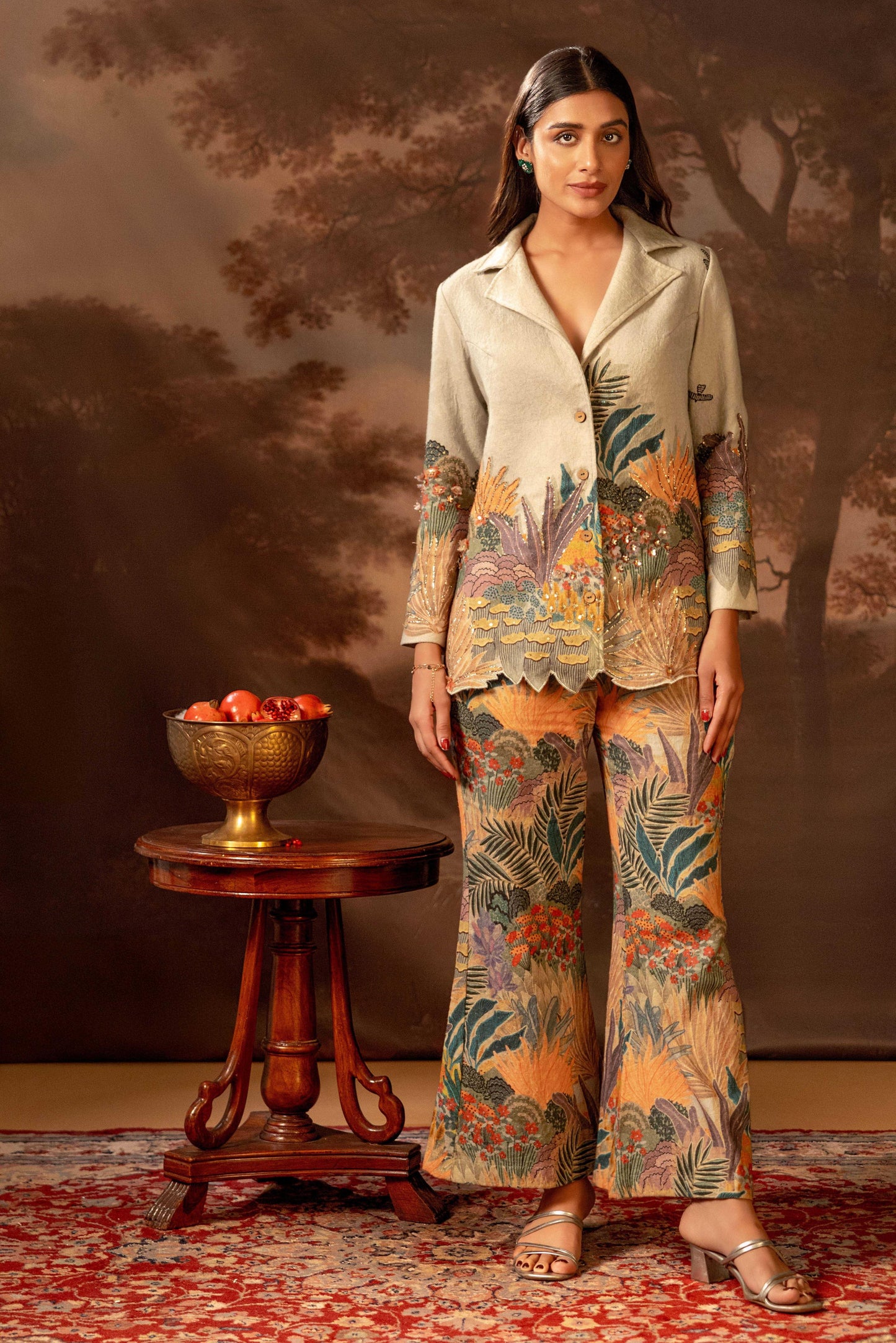 KAIRA EMBROIDERED BLAZER SET