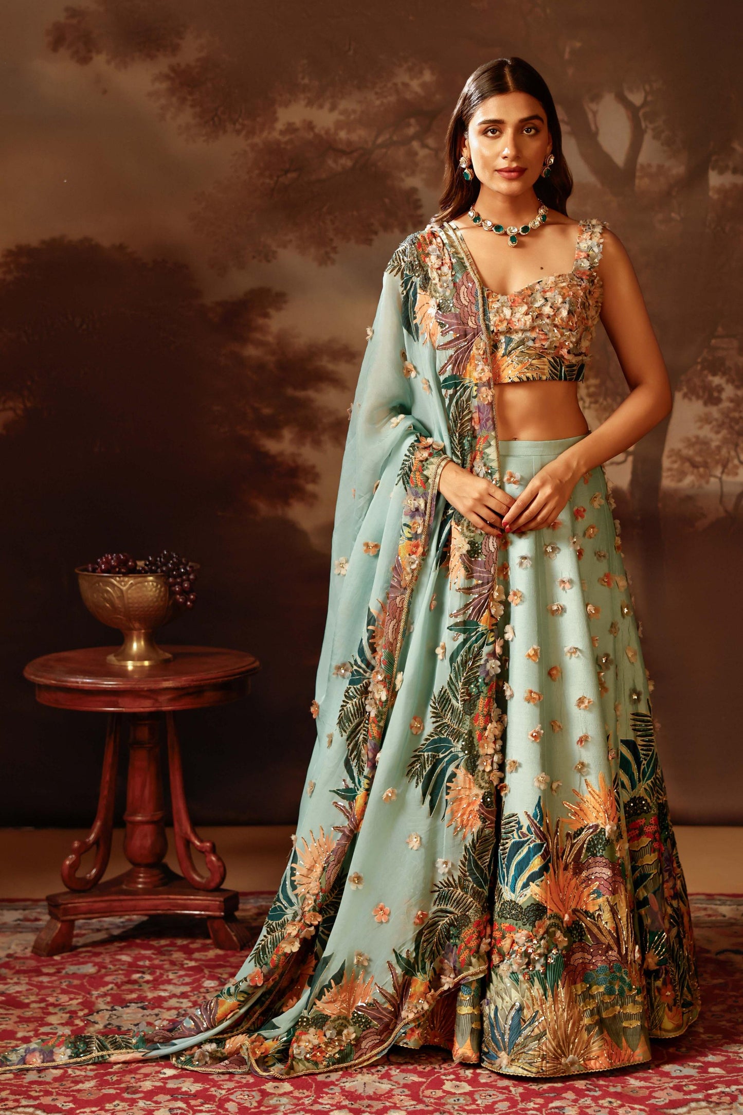 KAIRA EMBROIDERED LEHENGHA SET