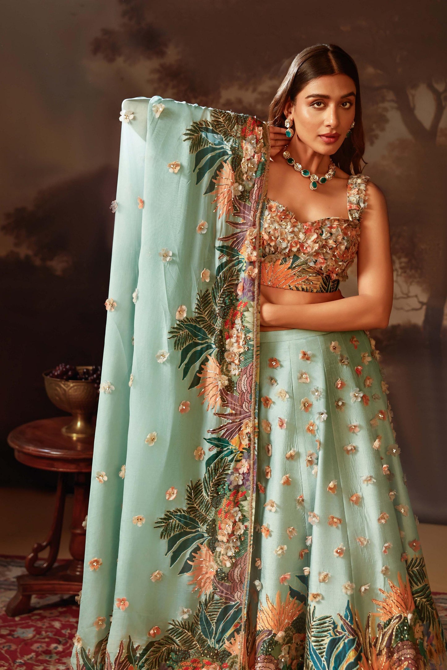 KAIRA EMBROIDERED LEHENGHA SET