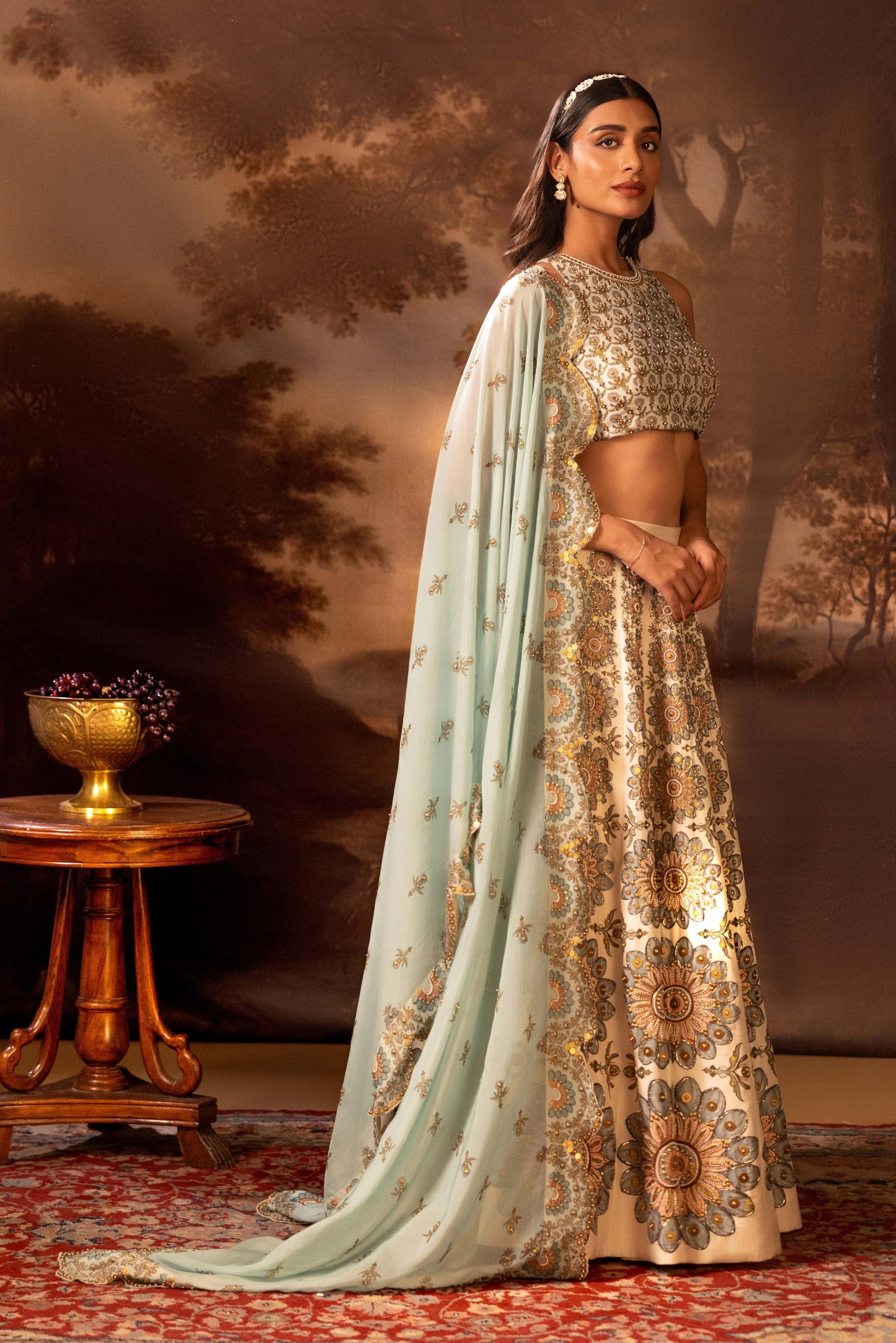 ERAYA EMBROIDERED LEHENGHA SET