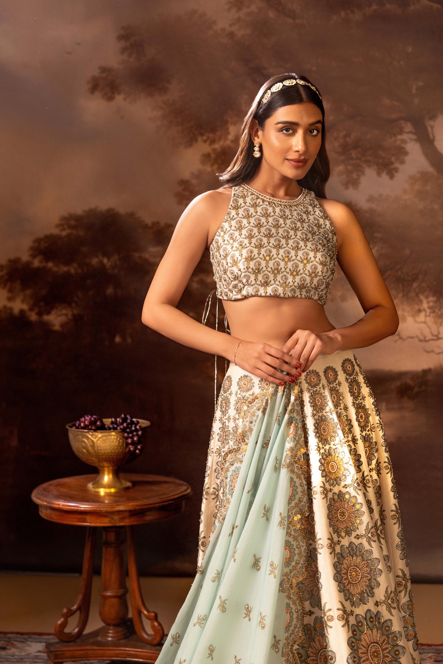 ERAYA EMBROIDERED LEHENGHA SET