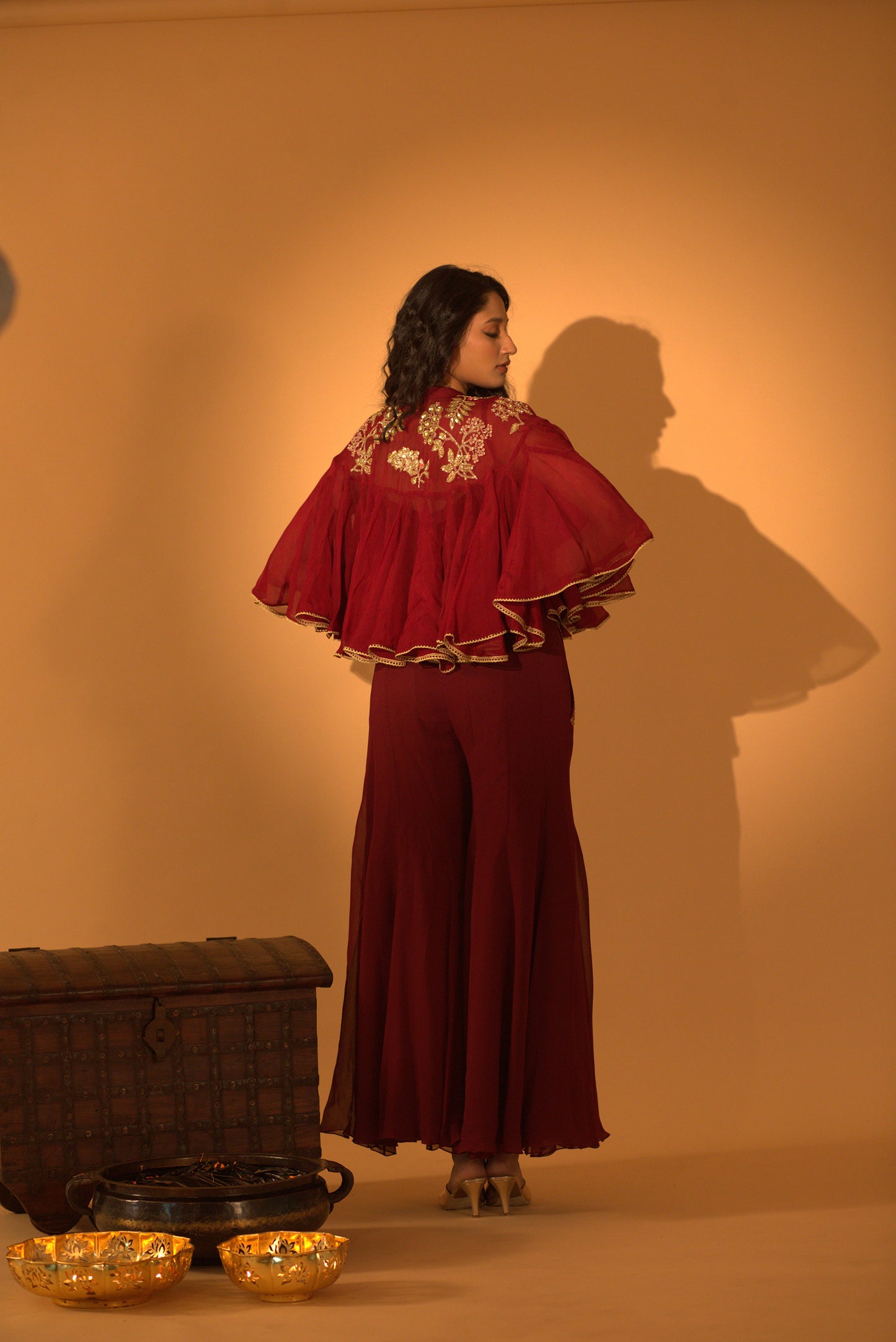MAROON JUMPSUIT