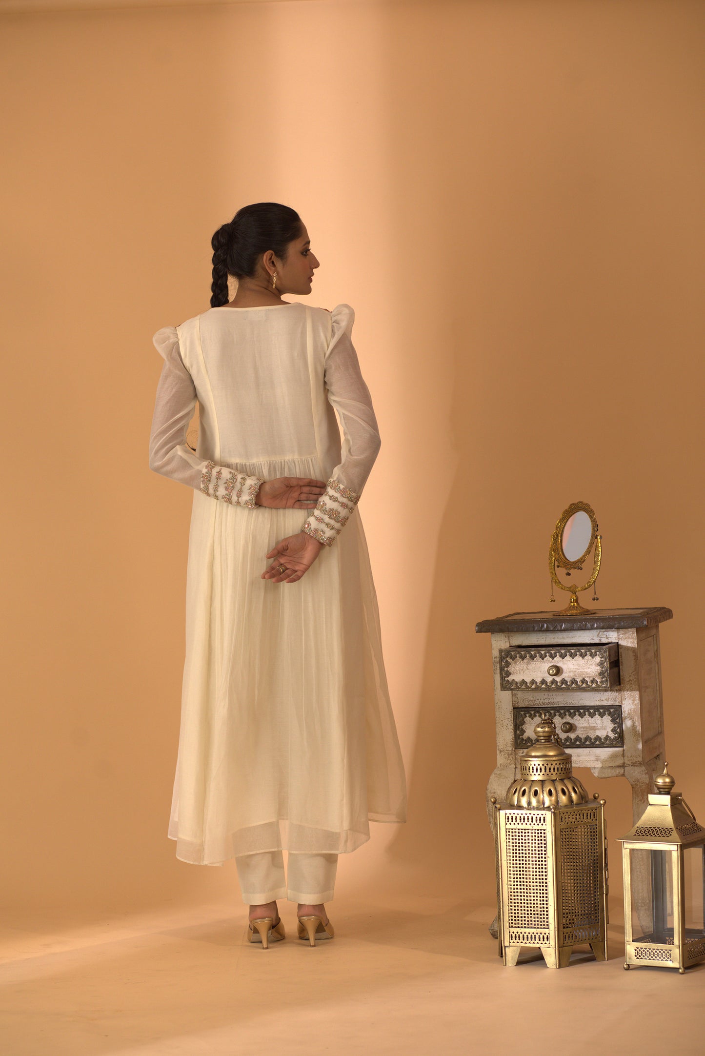 OFF WHITE KURTA SET