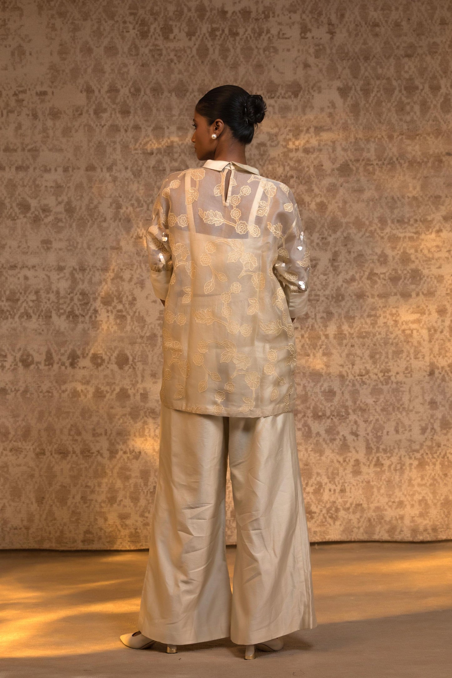 TARAL PURE ORGANZA RELAXED SHIRT SET