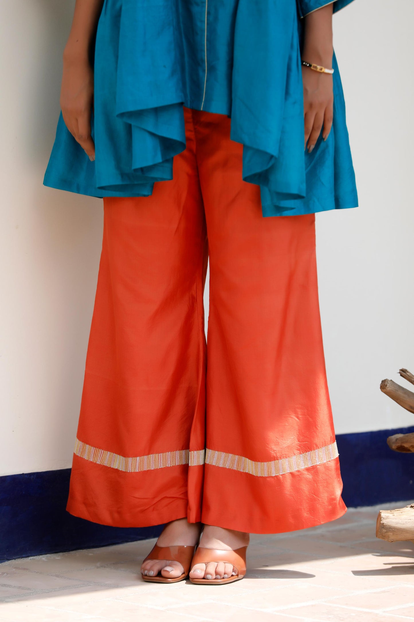 BLUE & ORANGE PANT SET