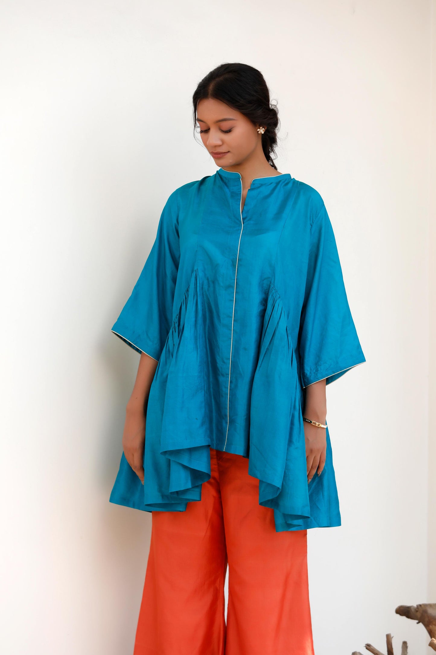 BLUE & ORANGE PANT SET
