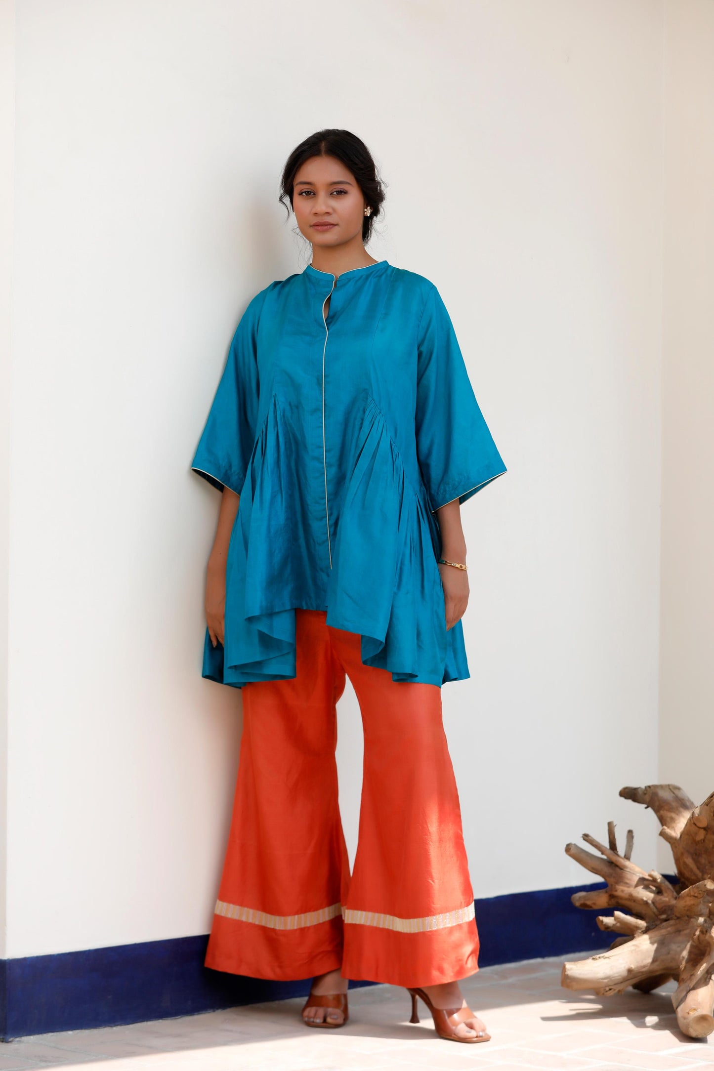 BLUE & ORANGE PANT SET