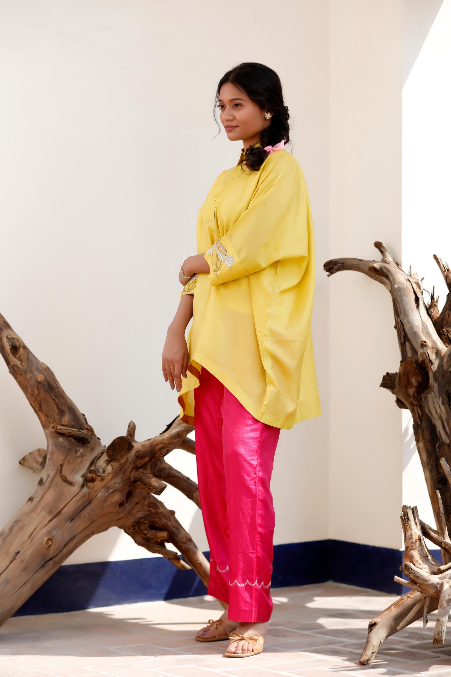 YELLOW & PINK PANT SET