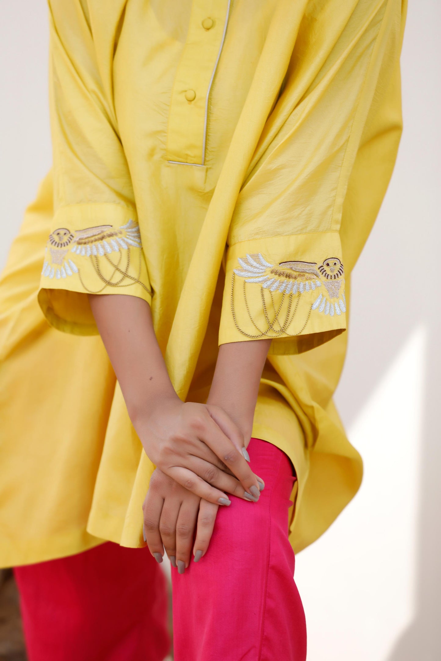 YELLOW & PINK PANT SET