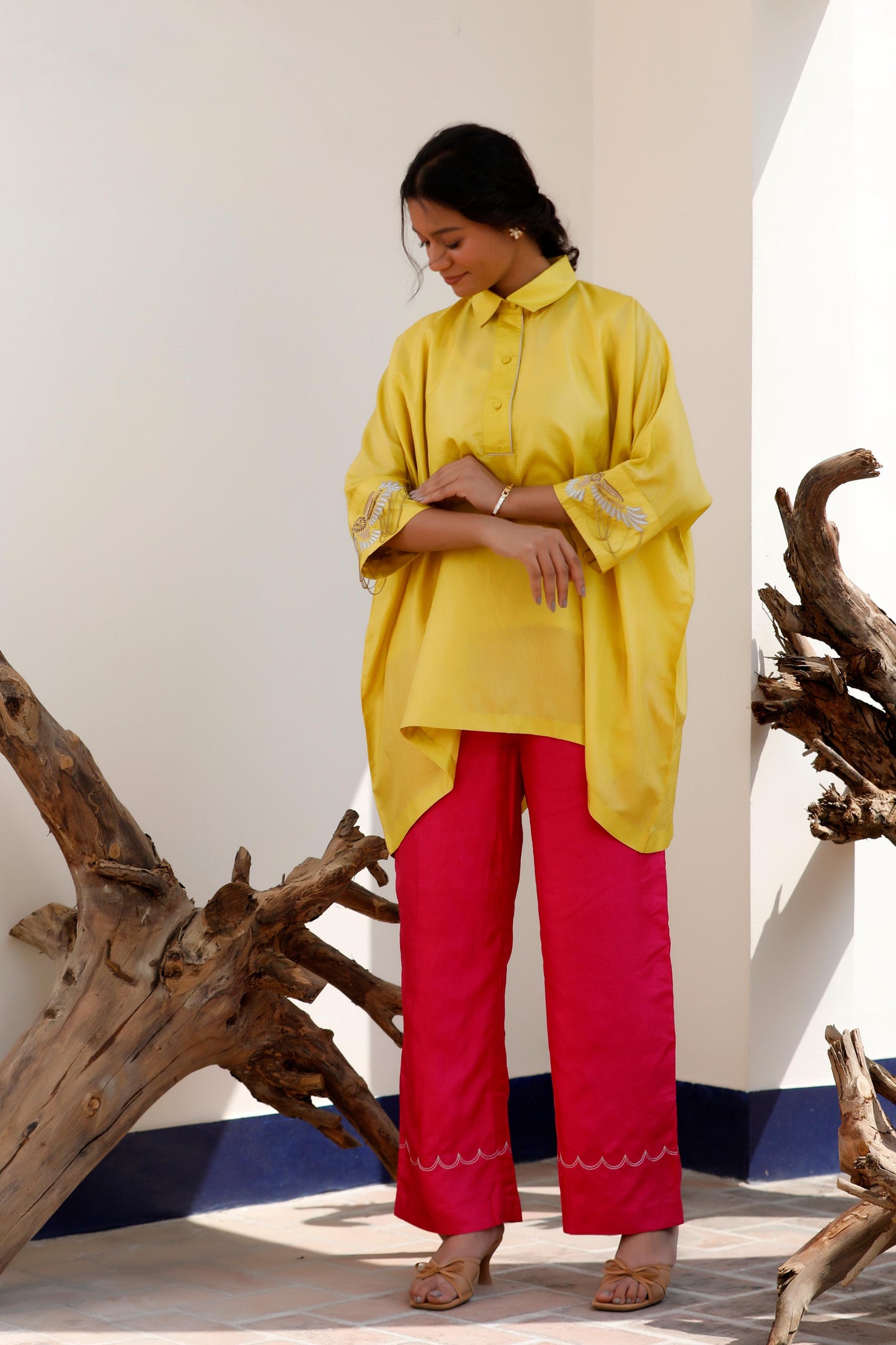 YELLOW & PINK PANT SET