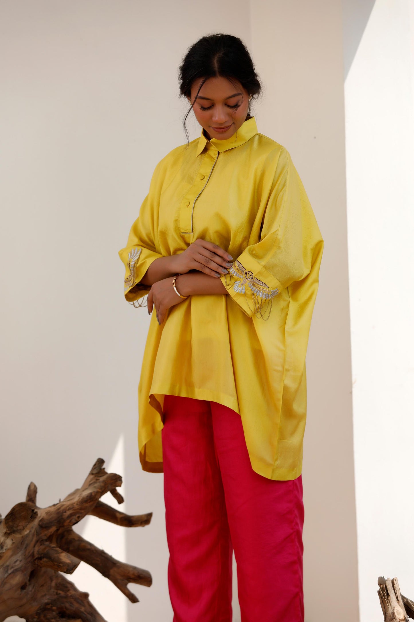 YELLOW & PINK PANT SET