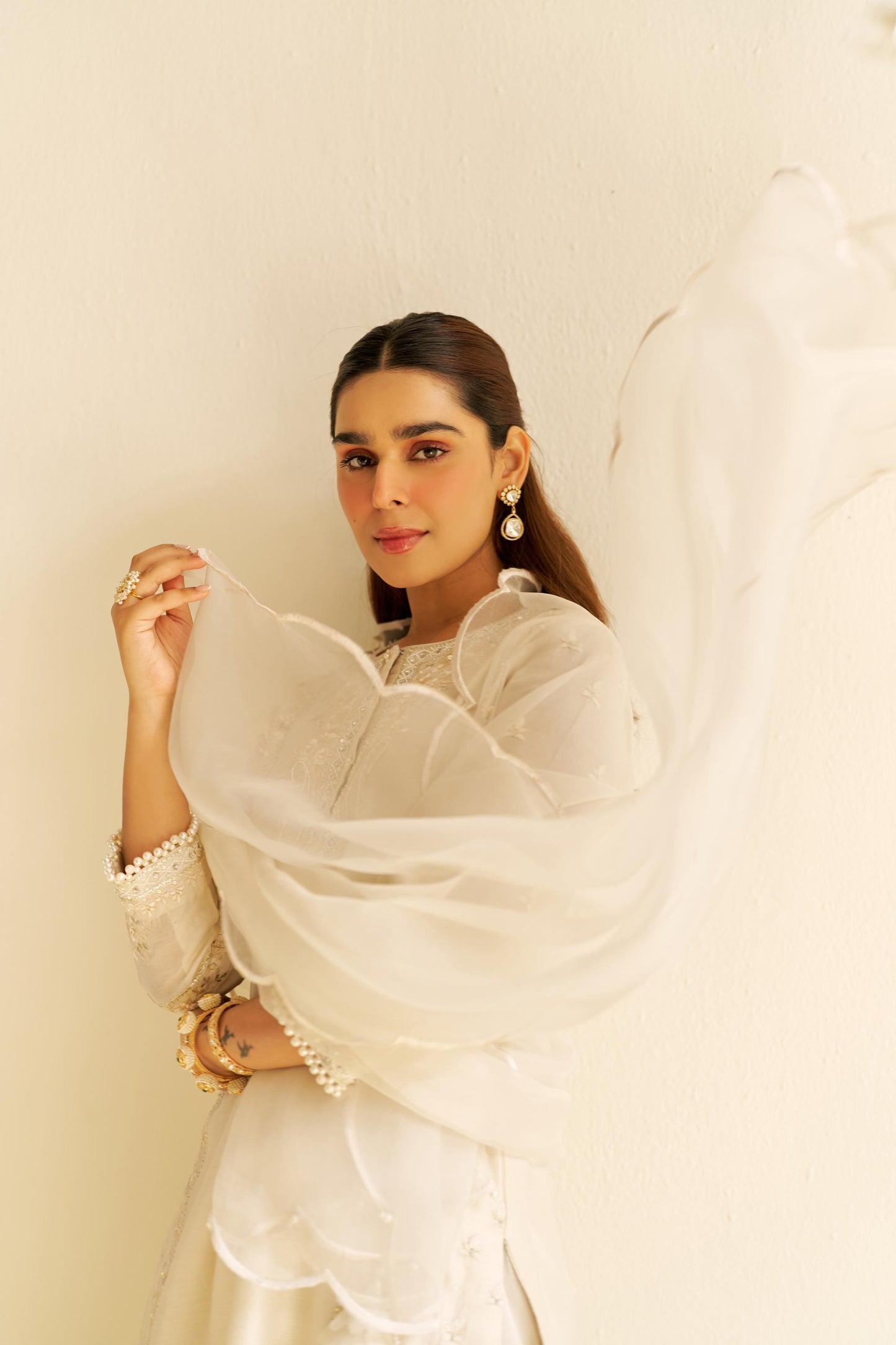 ZAISHA - SHORT KURTA WITH DHOTI AND DUPATTA