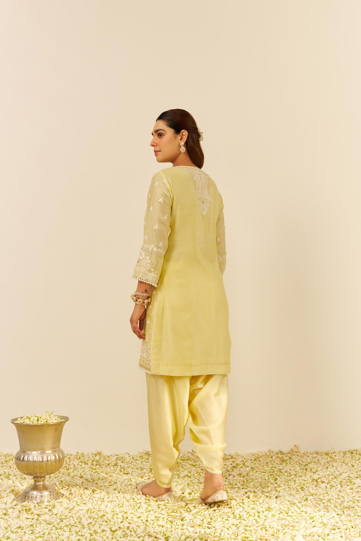 ZAISHA - SHORT KURTA WITH DHOTI AND DUPATTA