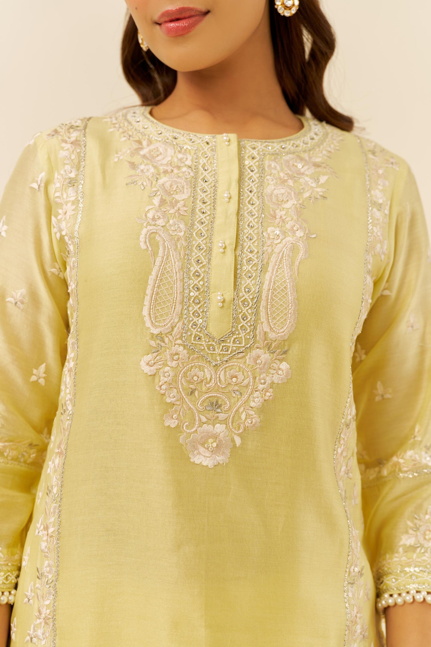 ZAISHA - SHORT KURTA WITH DHOTI AND DUPATTA