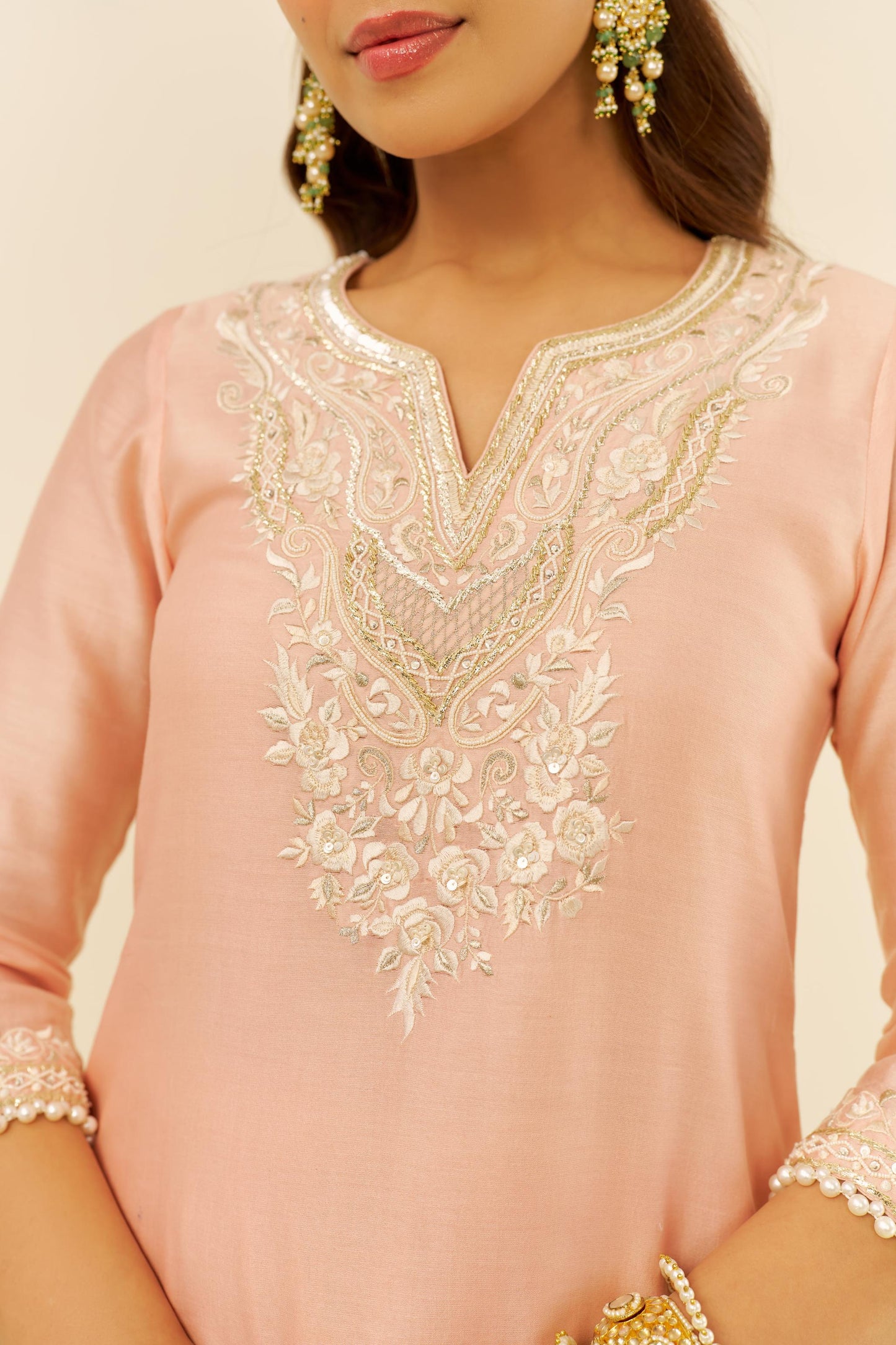 HANIYA - SHORT KURTA WITH SALWAR AND DUPATTA