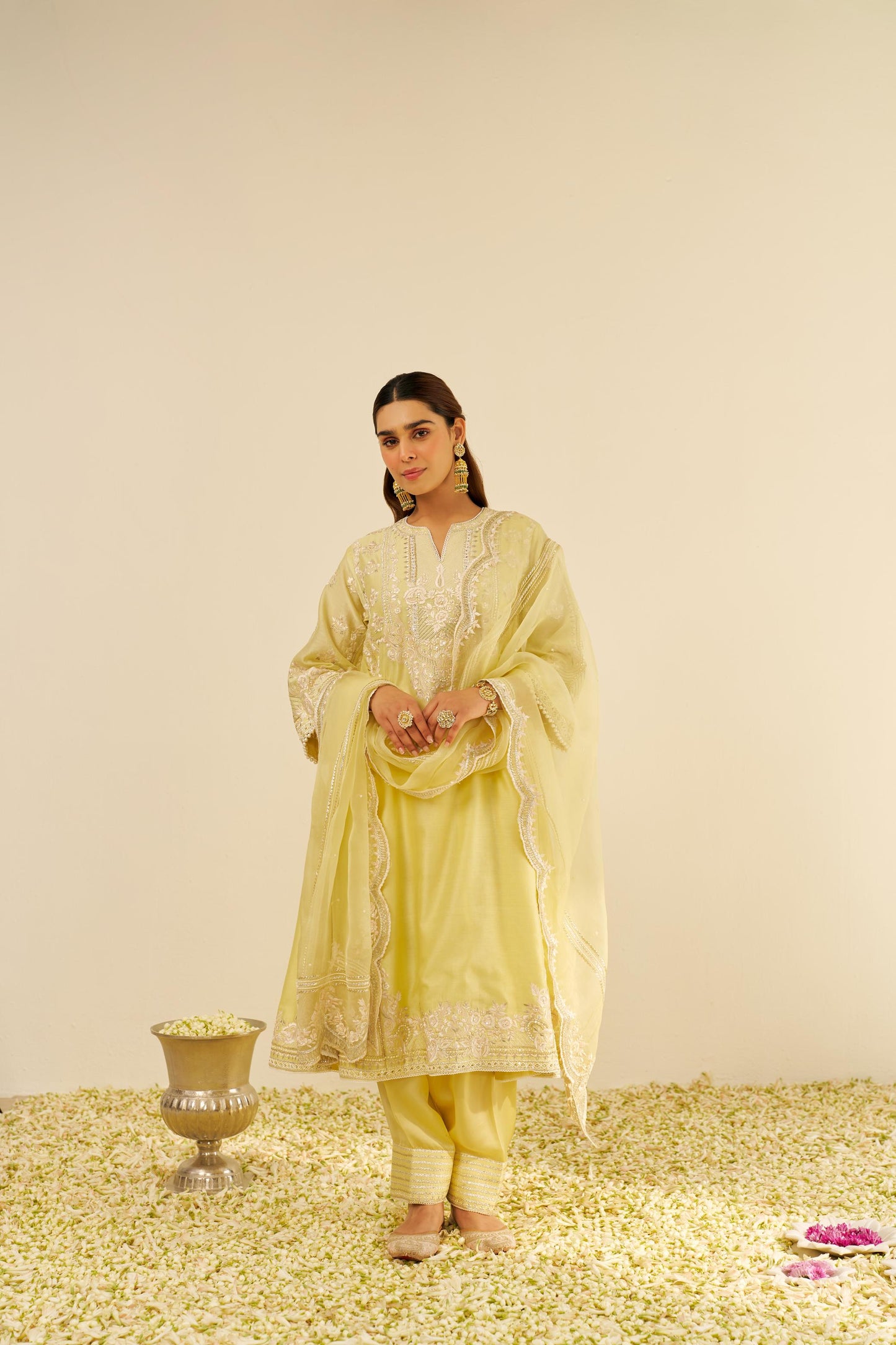 MAZIYA - LONG CHAUGA WITH SALWAR AND DUPATTA