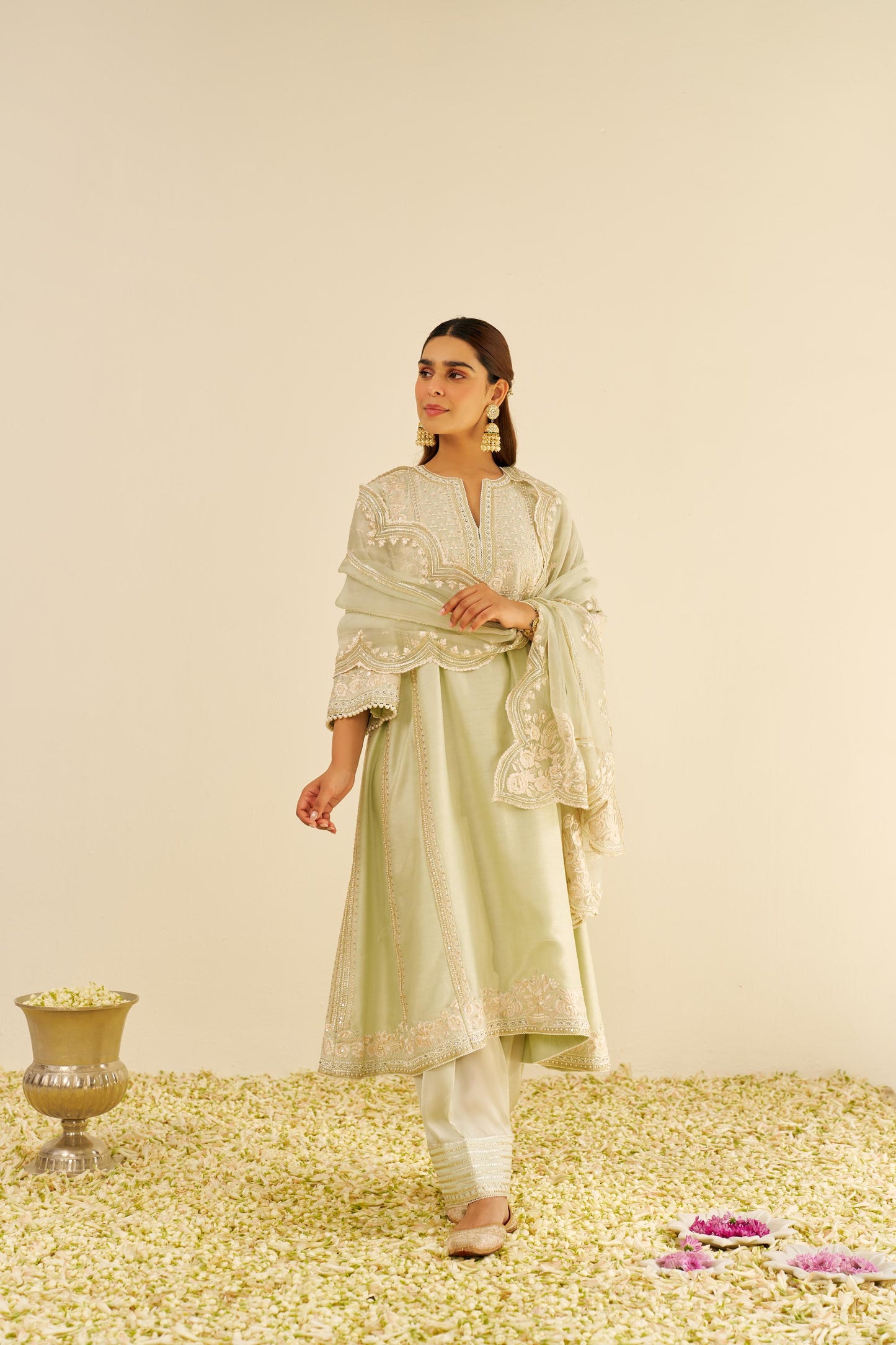 MAAROOFA - LONG CHAUGA WITH SALWAR AND DUPATTA