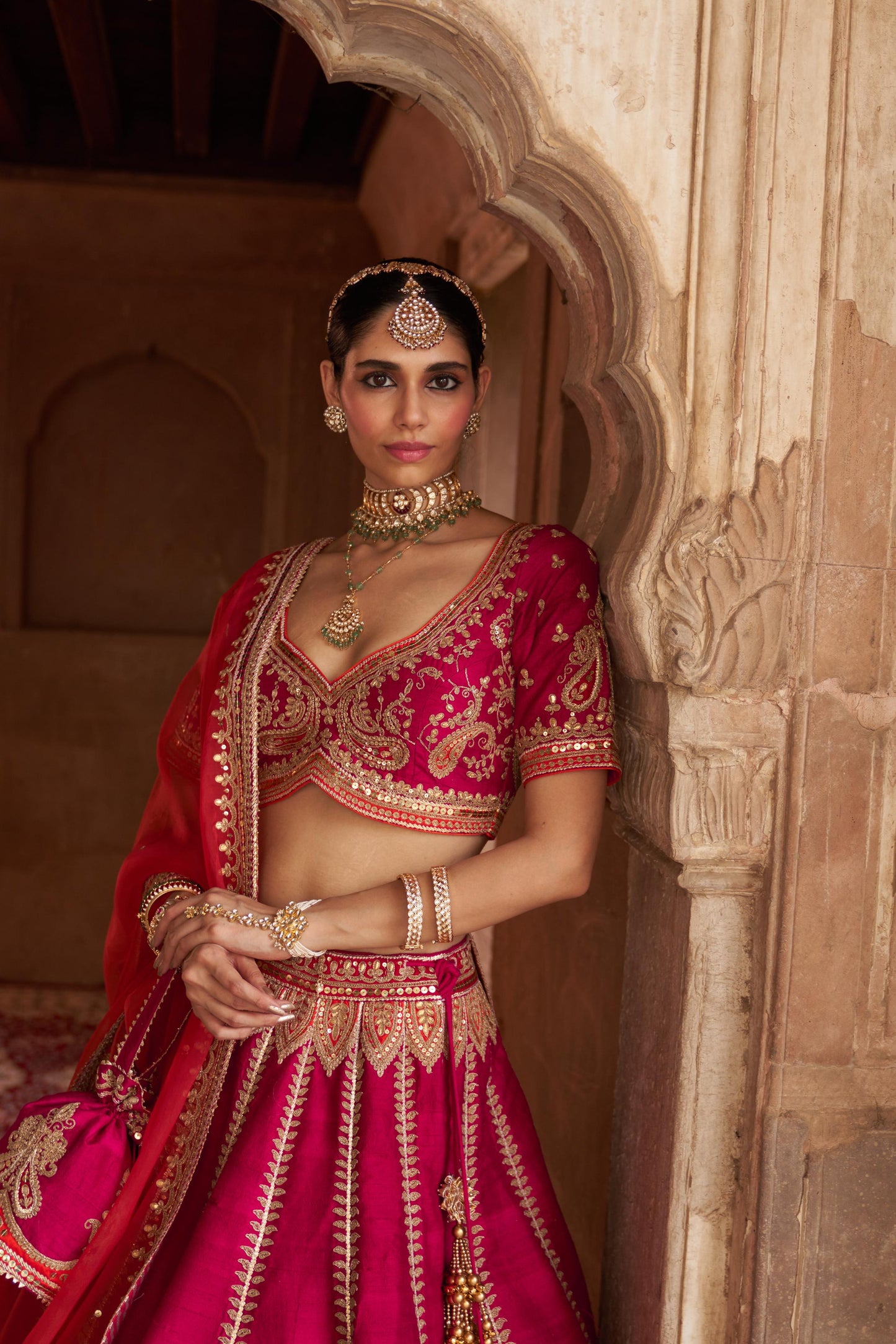 AMARA - HOTPINK LEHENGA