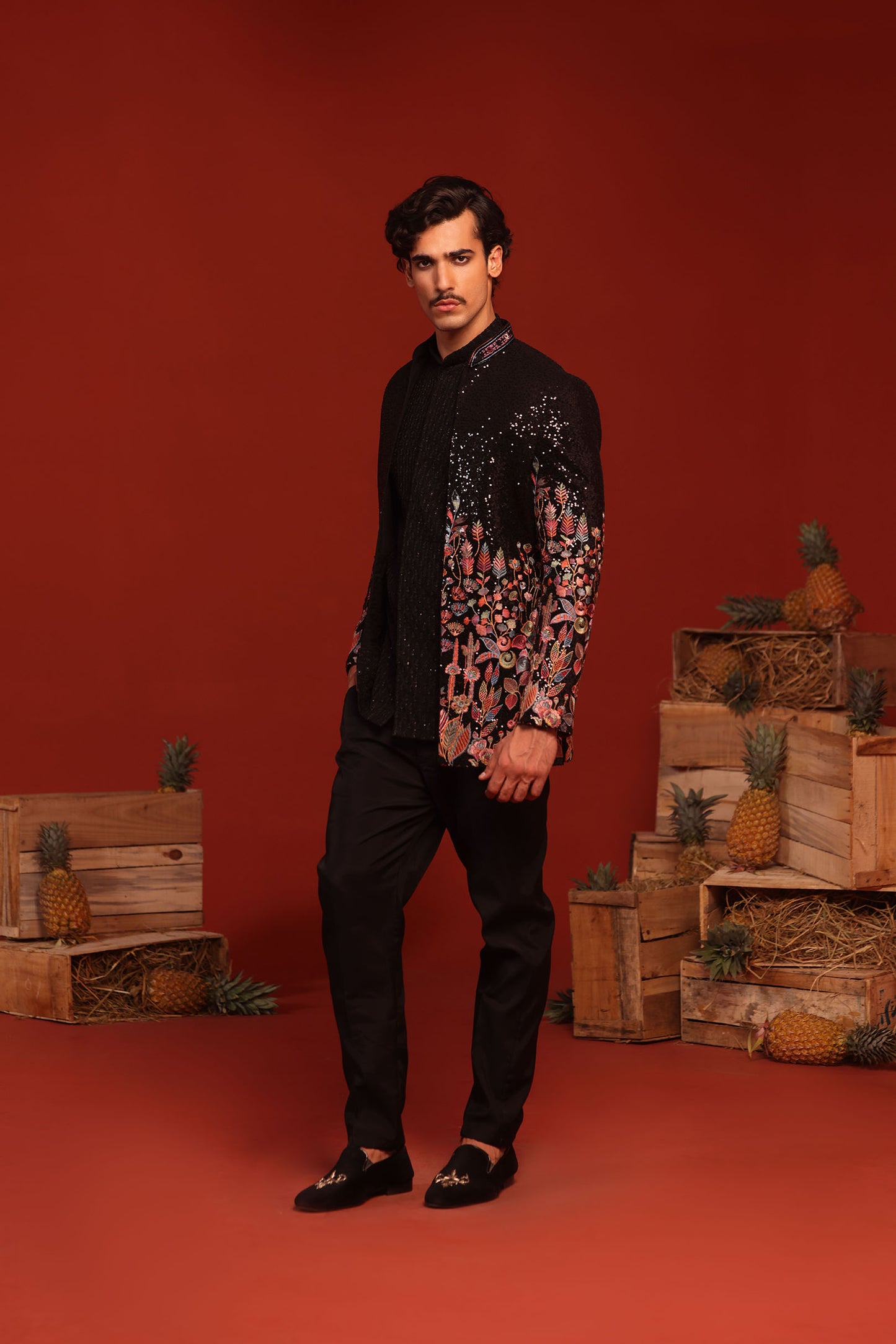 ZAINAB BLACK JODHPURI SET