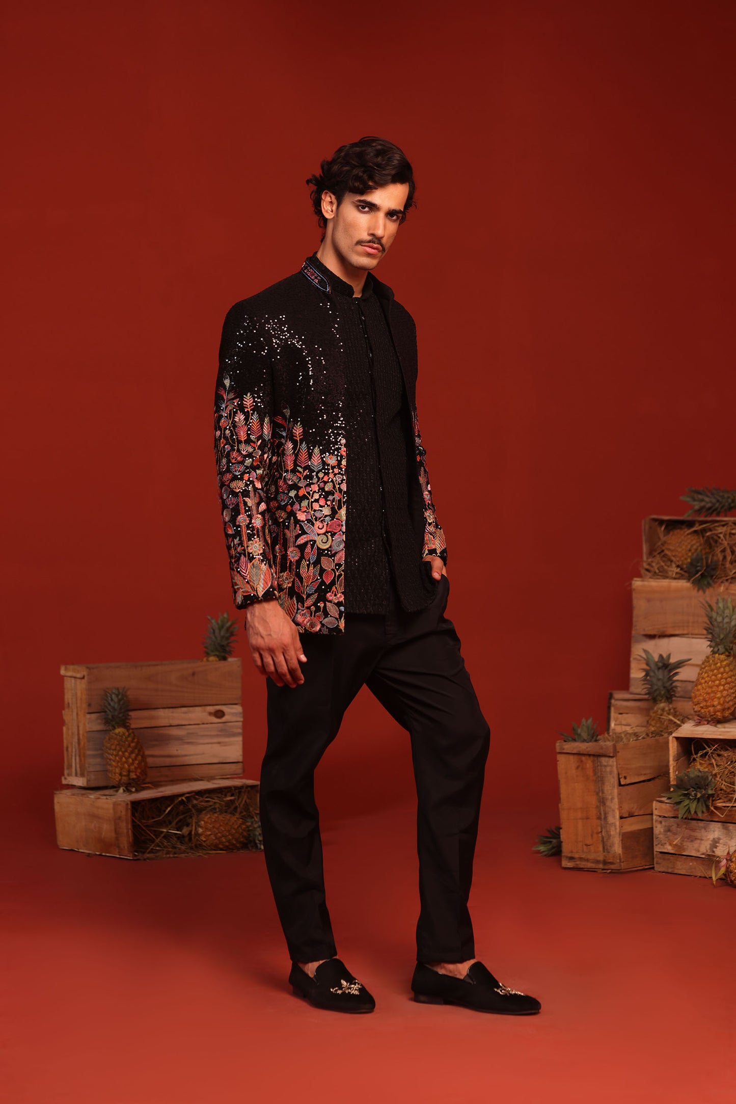 ZAINAB BLACK JODHPURI SET