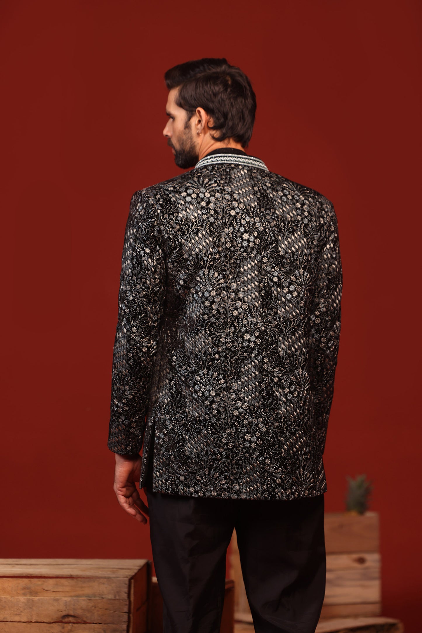 RITHVIK BLACK JODHPURI SET