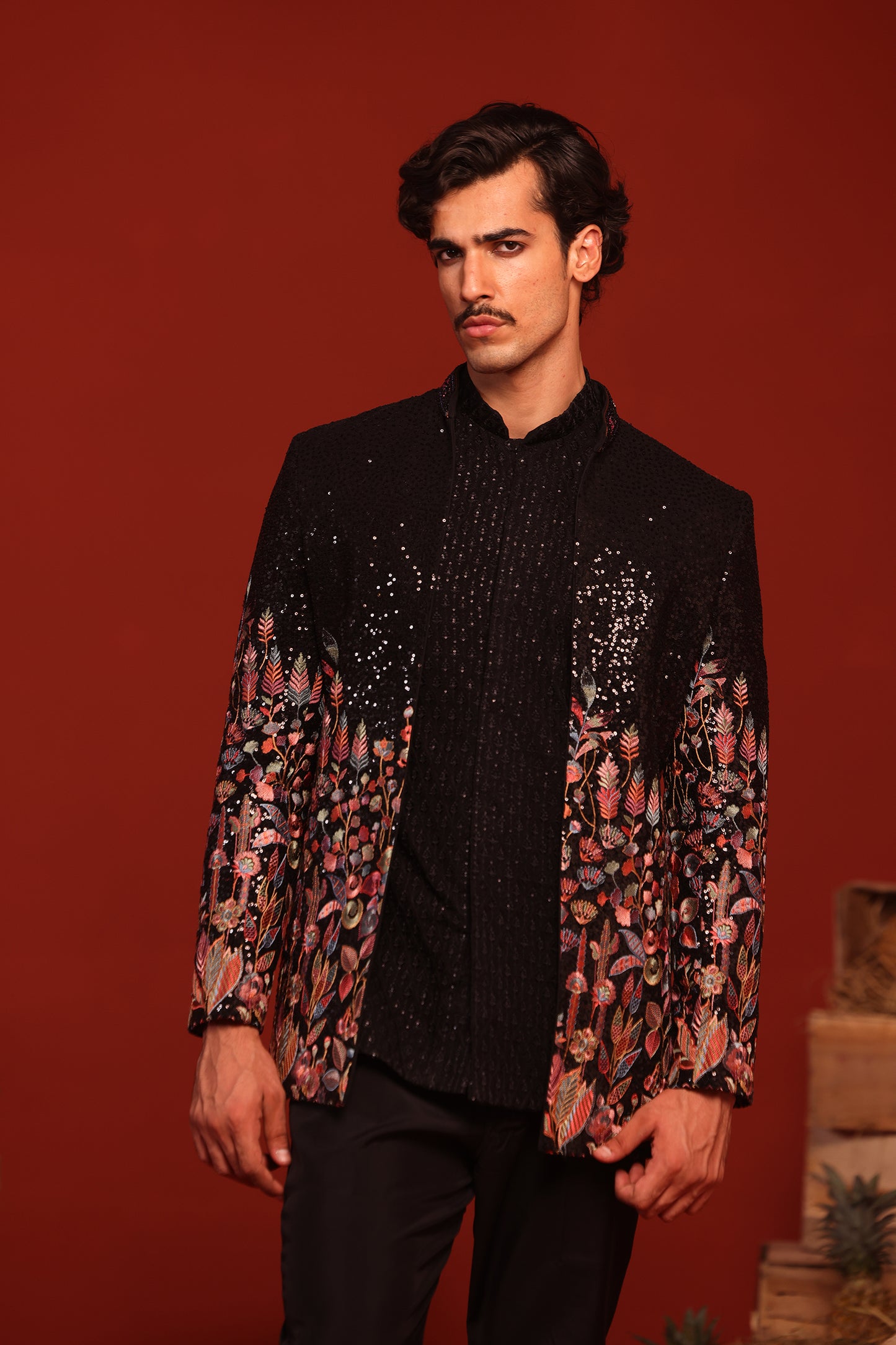 ZAINAB BLACK JODHPURI SET